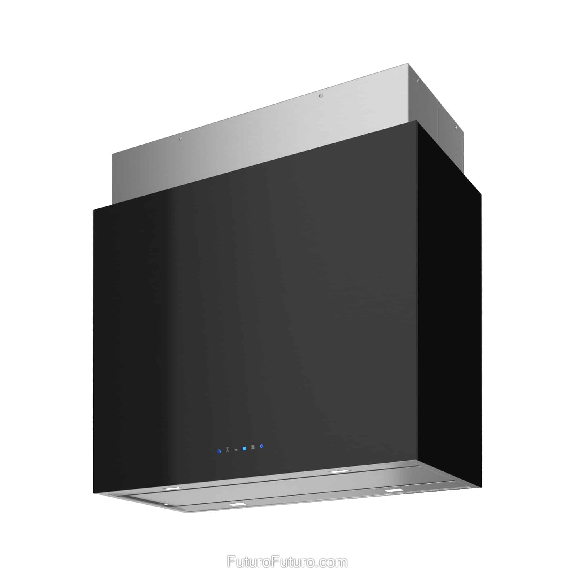 36″ Lombardy Black Island Range Hood IS36LOMBARDYBLK