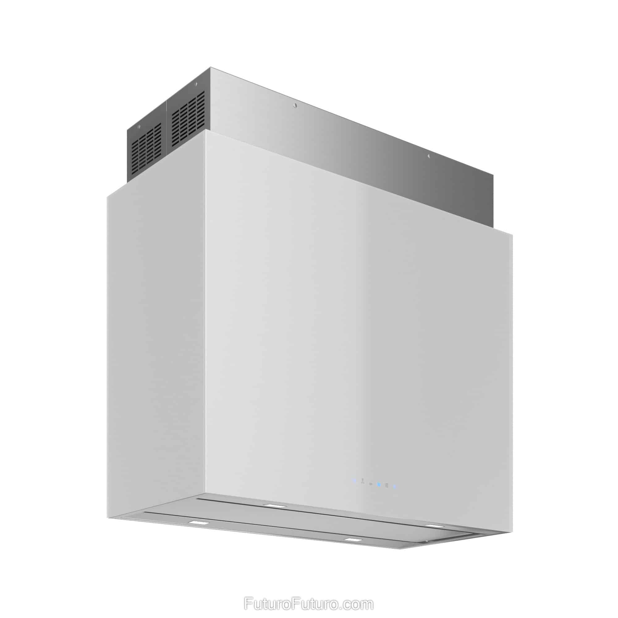 36″ Lombardy White Island Range Hood IS36LOMBARDYWHT