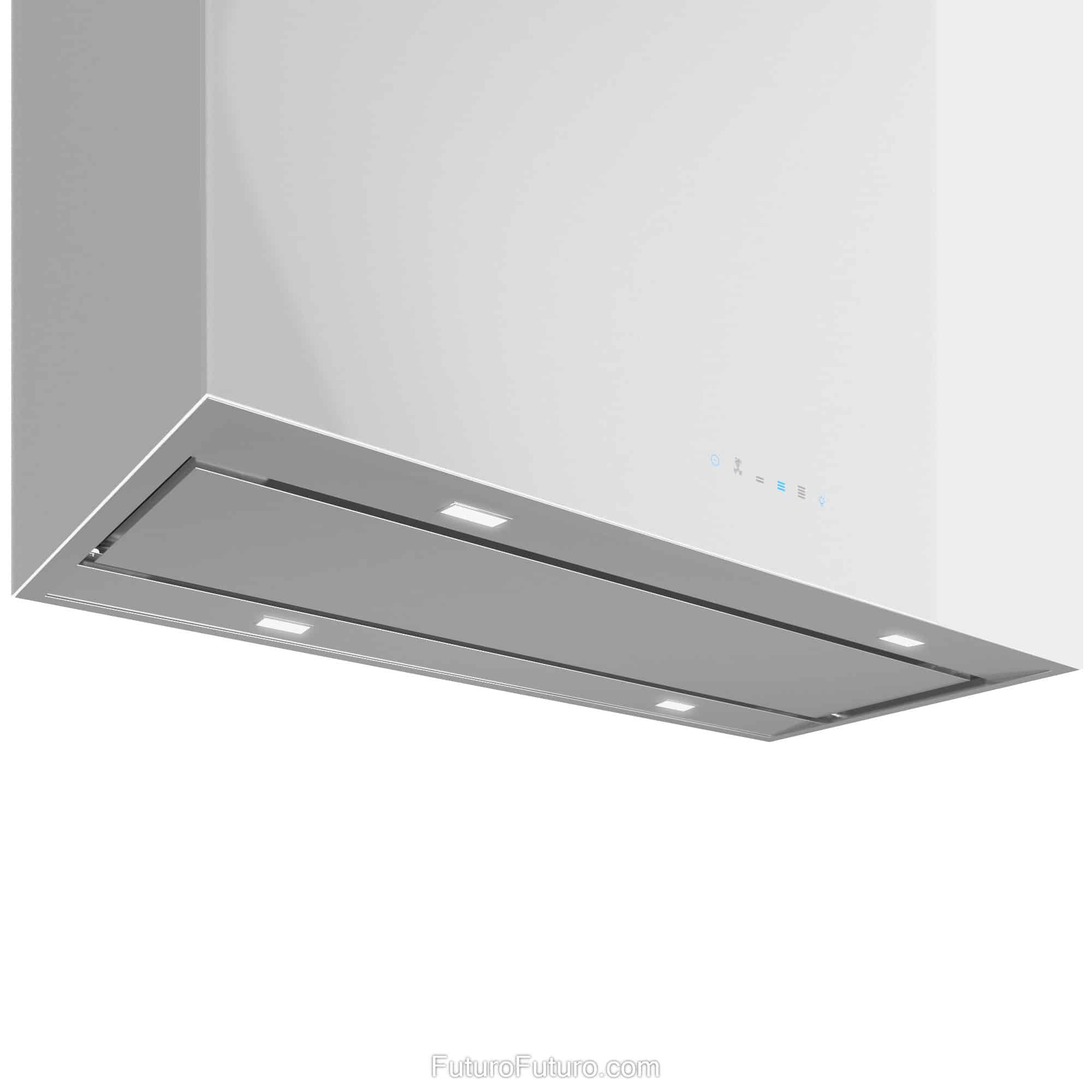 36″ Lombardy White Island Range Hood IS36LOMBARDYWHT