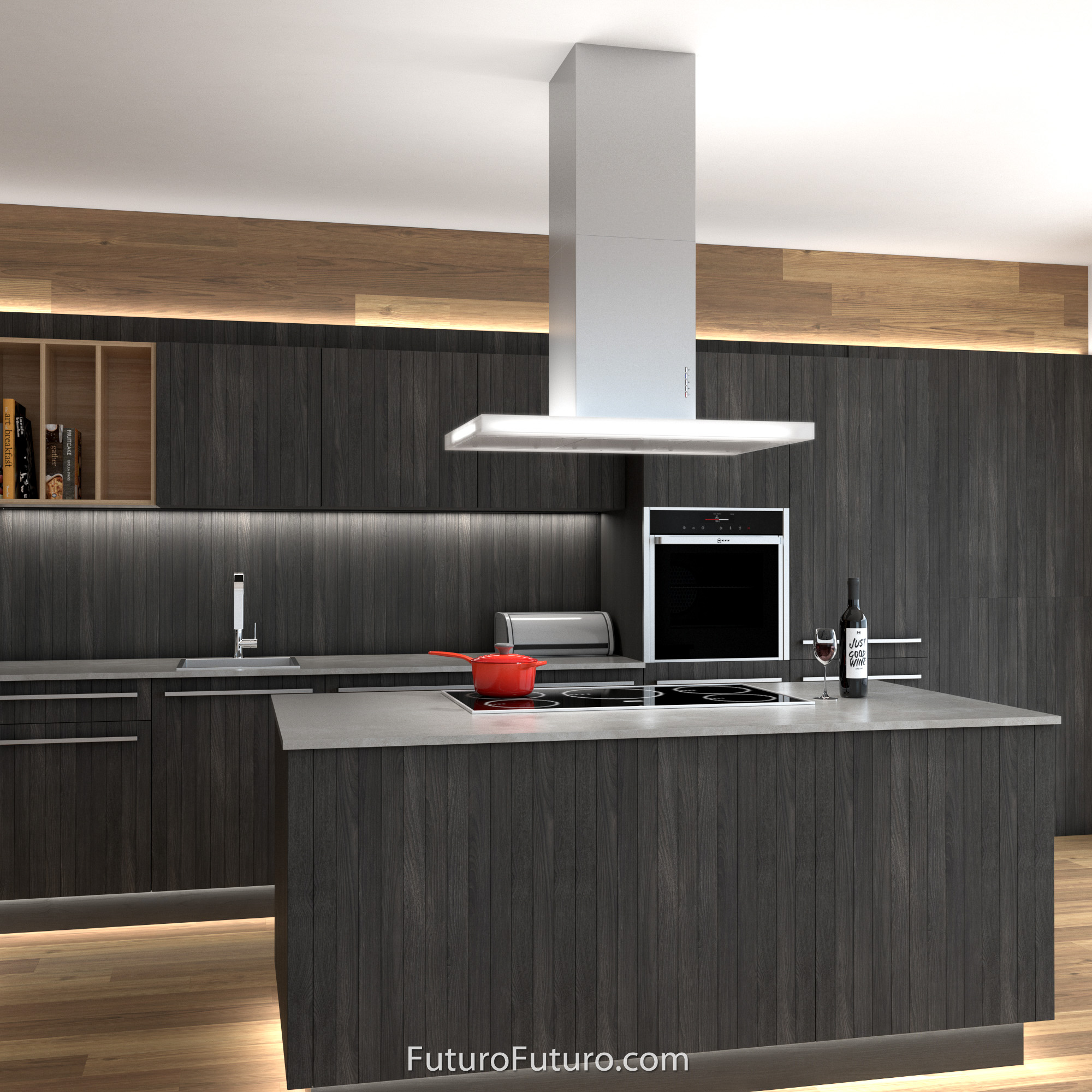 36″ Luxor Island Range Hood IS36LUXOR