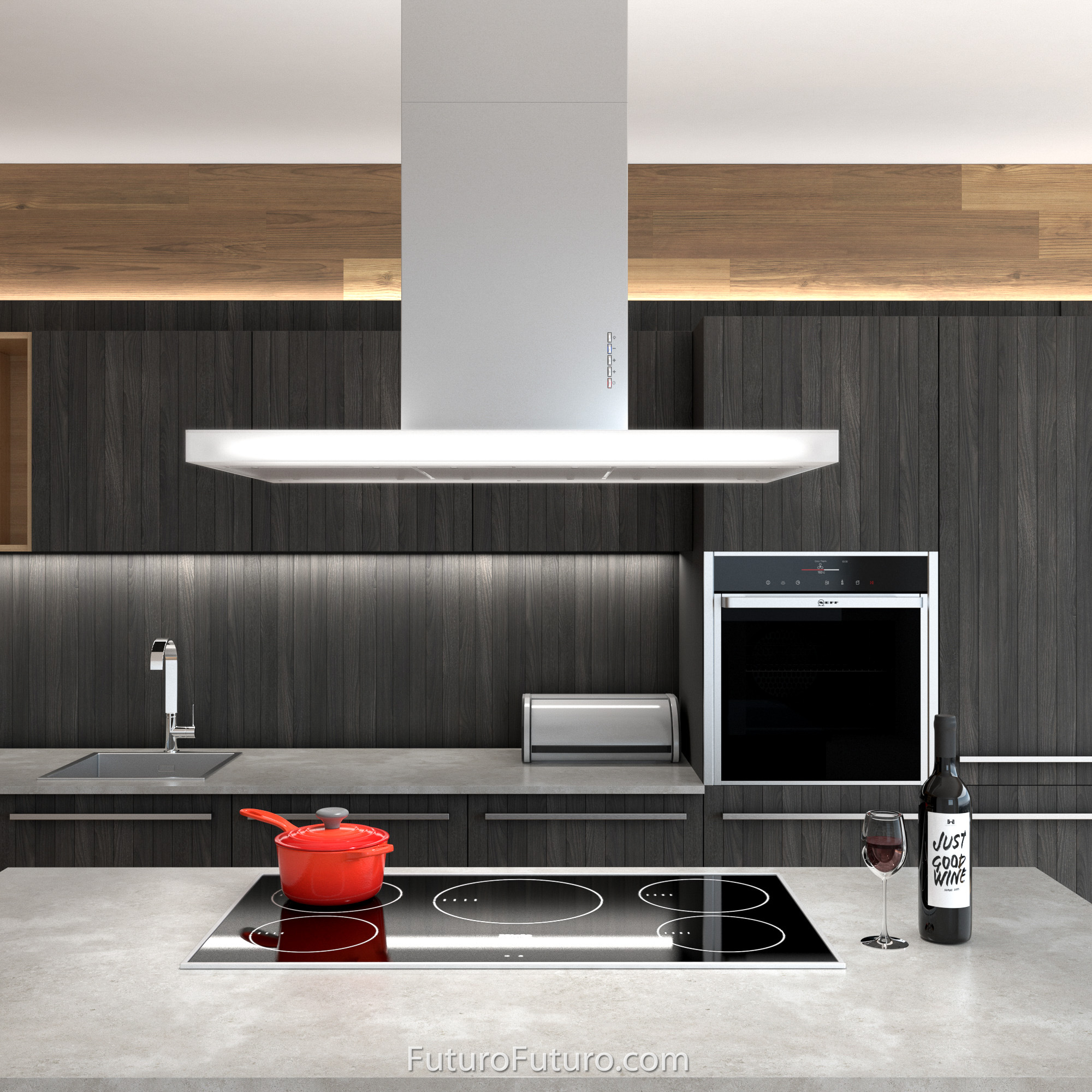 36″ Luxor Island Range Hood IS36LUXOR
