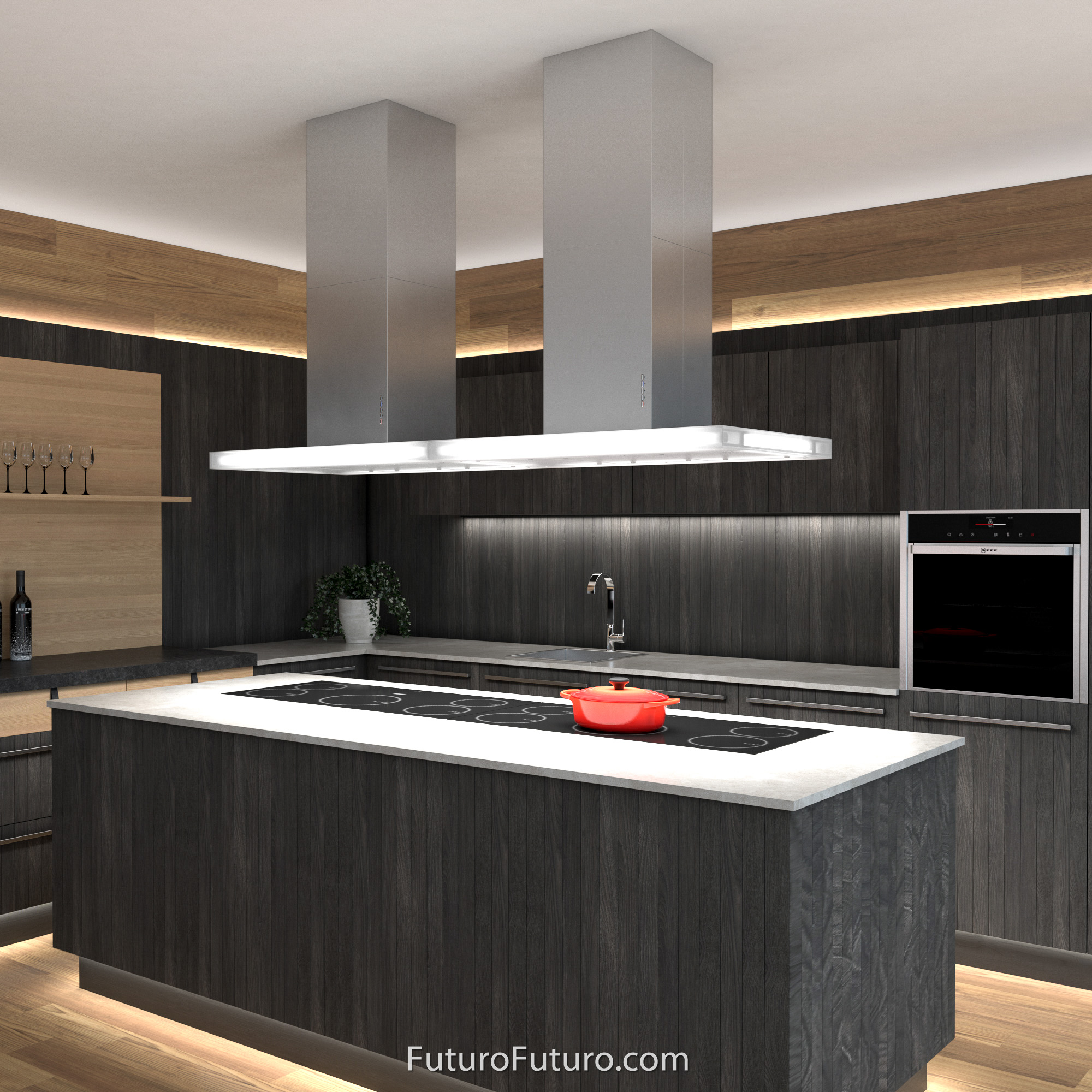 36″ Luxor Island Range Hood IS36LUXOR