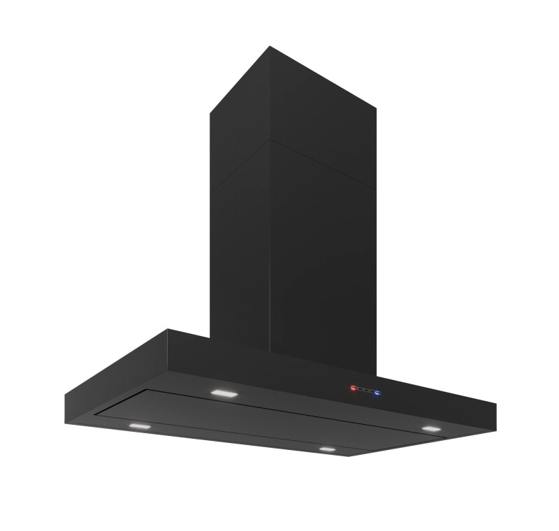 36″ Positano Black Island Range Hood IS36POSITANOBLK