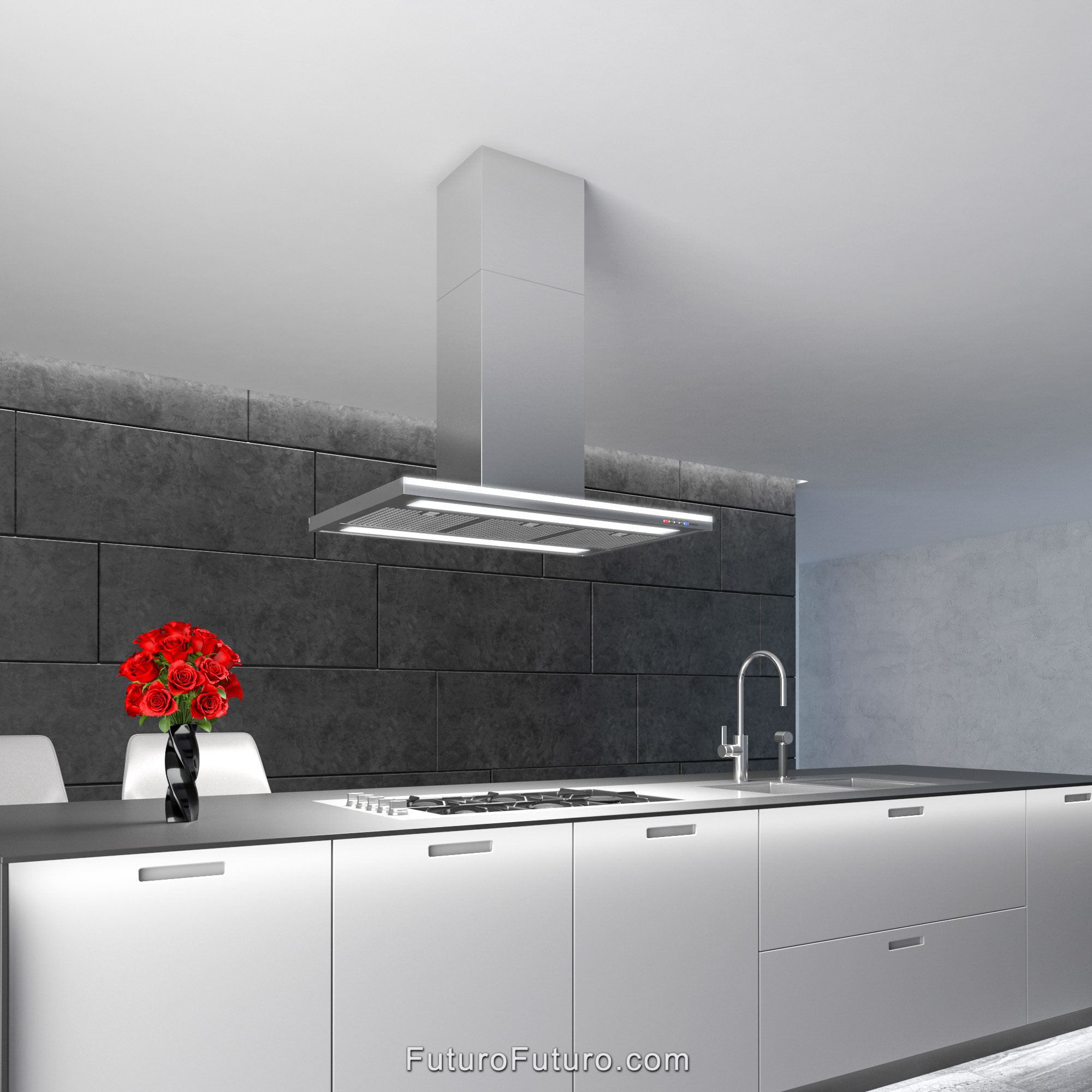 36″ Streamline Island Range Hood IS36STREAMLINEWHT