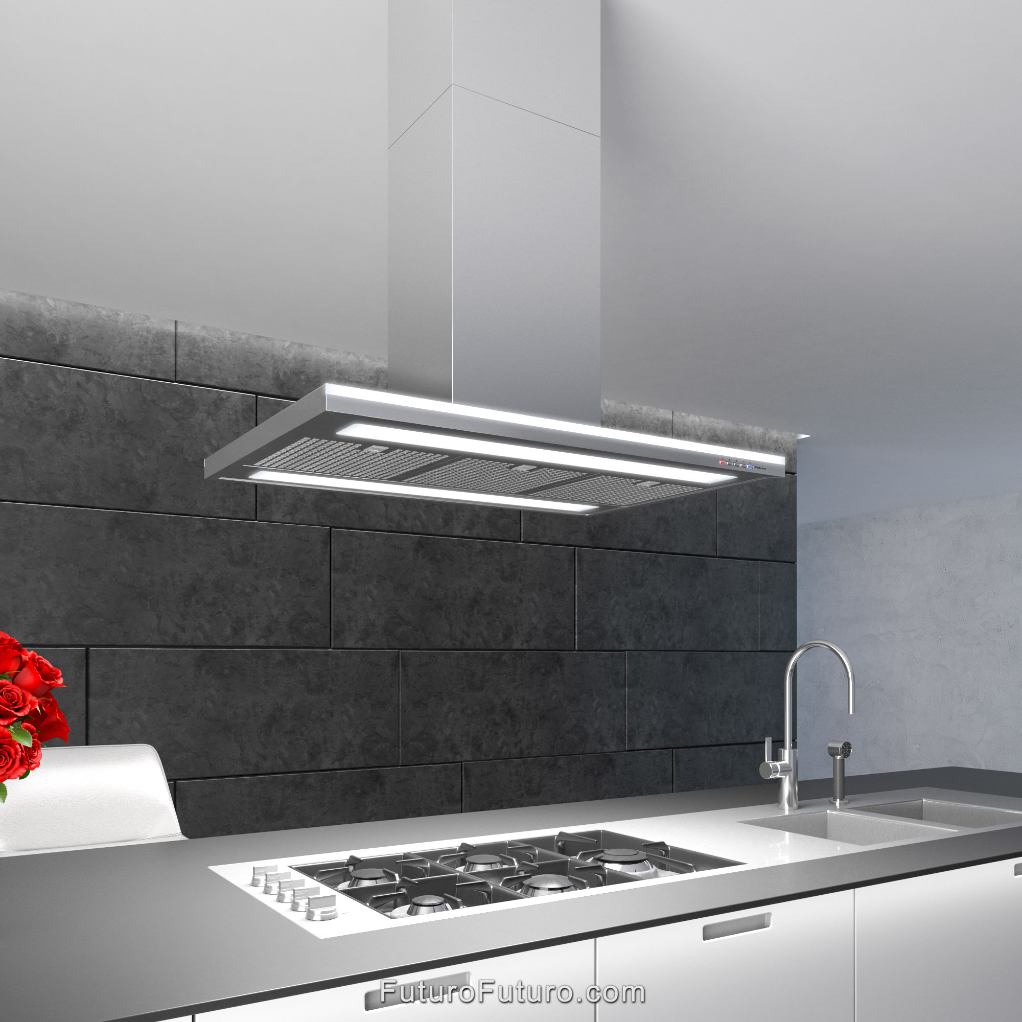 36″ Streamline Island Range Hood IS36STREAMLINEWHT