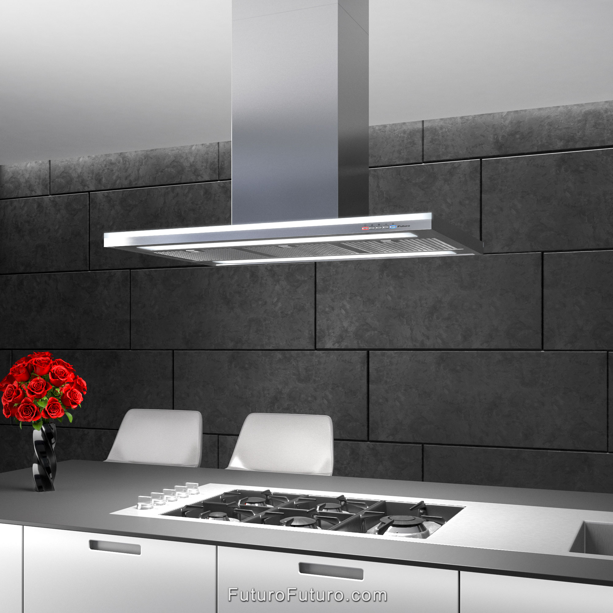 36″ Streamline Island Range Hood IS36STREAMLINEWHT