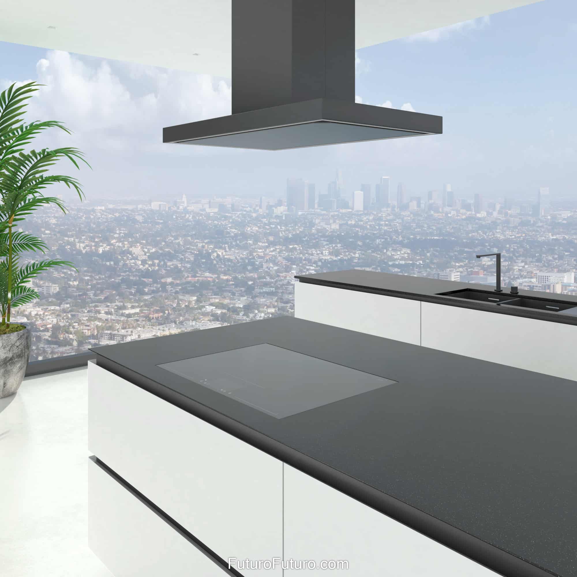 36″ Turo Black Island Range Hood IS36TUROBLK
