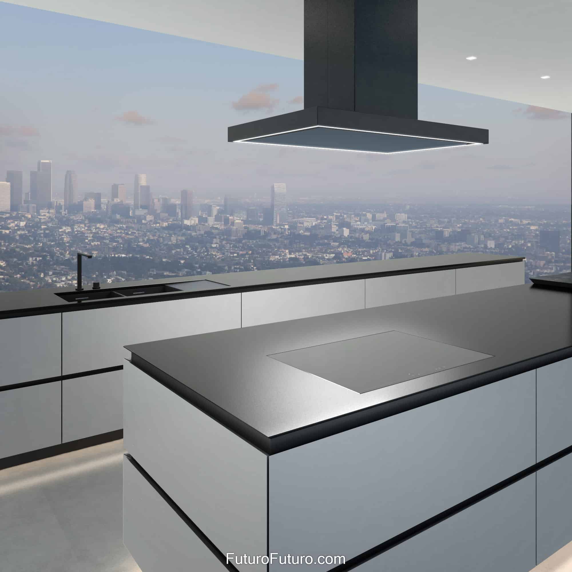 36″ Turo Black Island Range Hood IS36TUROBLK