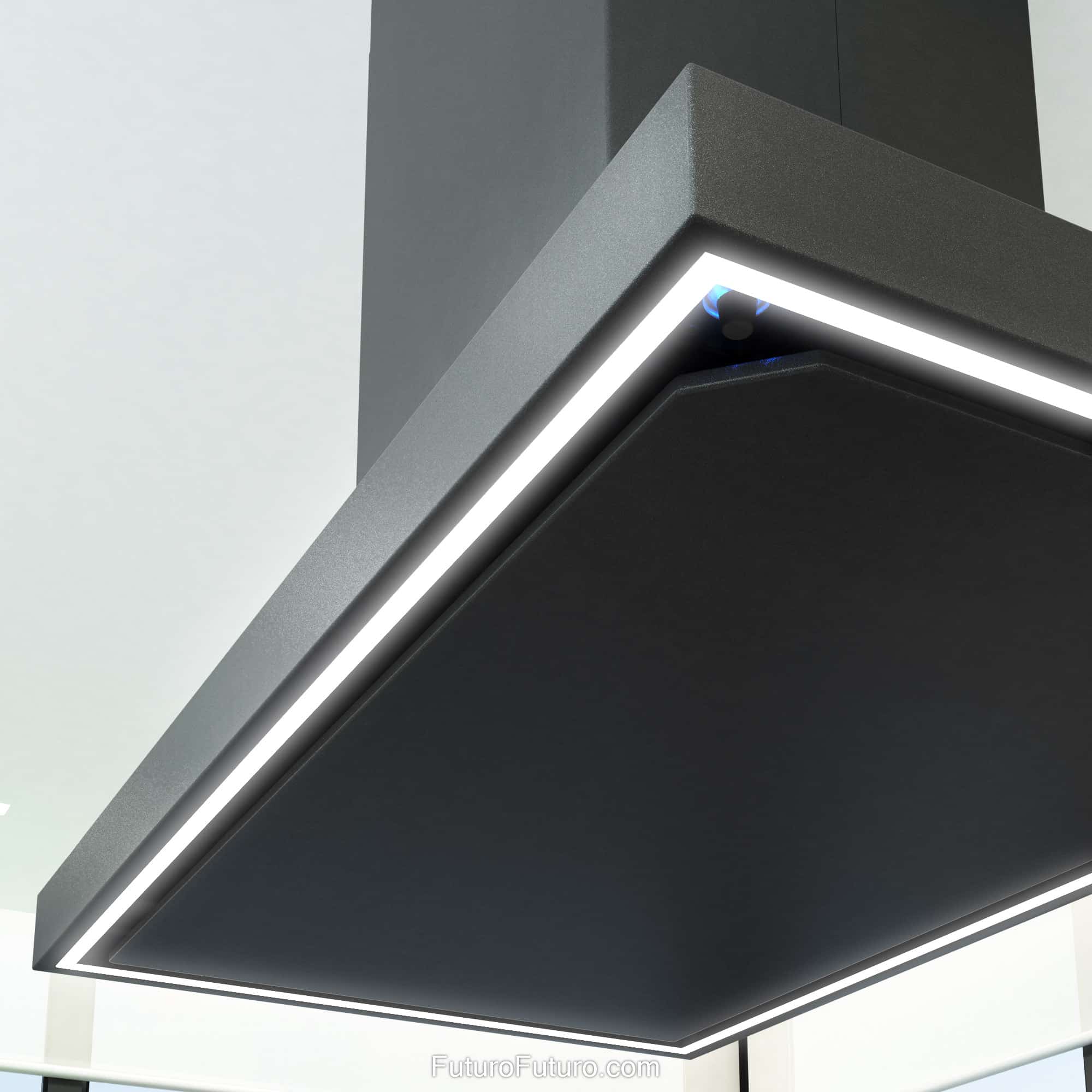 36″ Turo Black Island Range Hood IS36TUROBLK