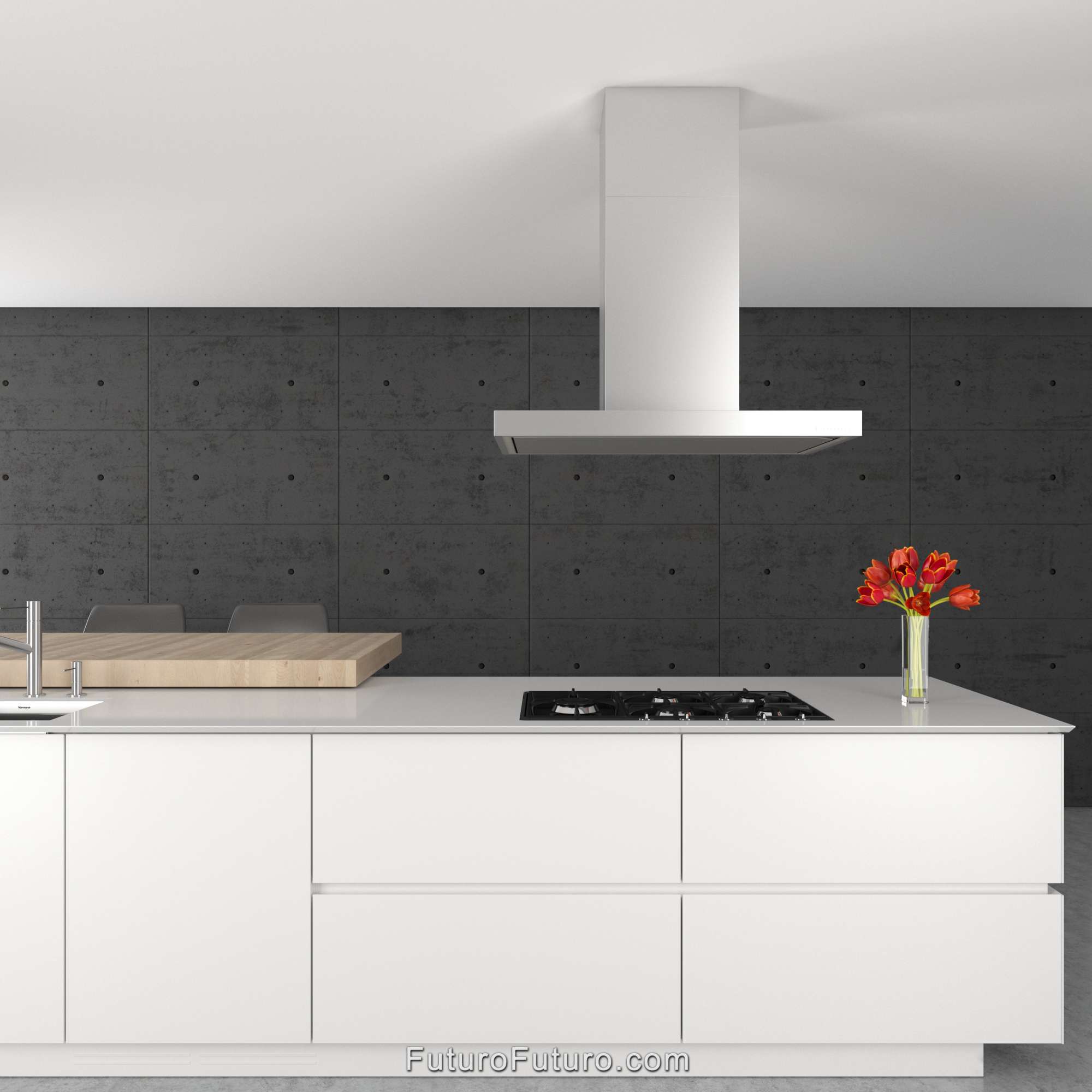 36″ Turo Inox Island Range Hood IS36TUROINOX