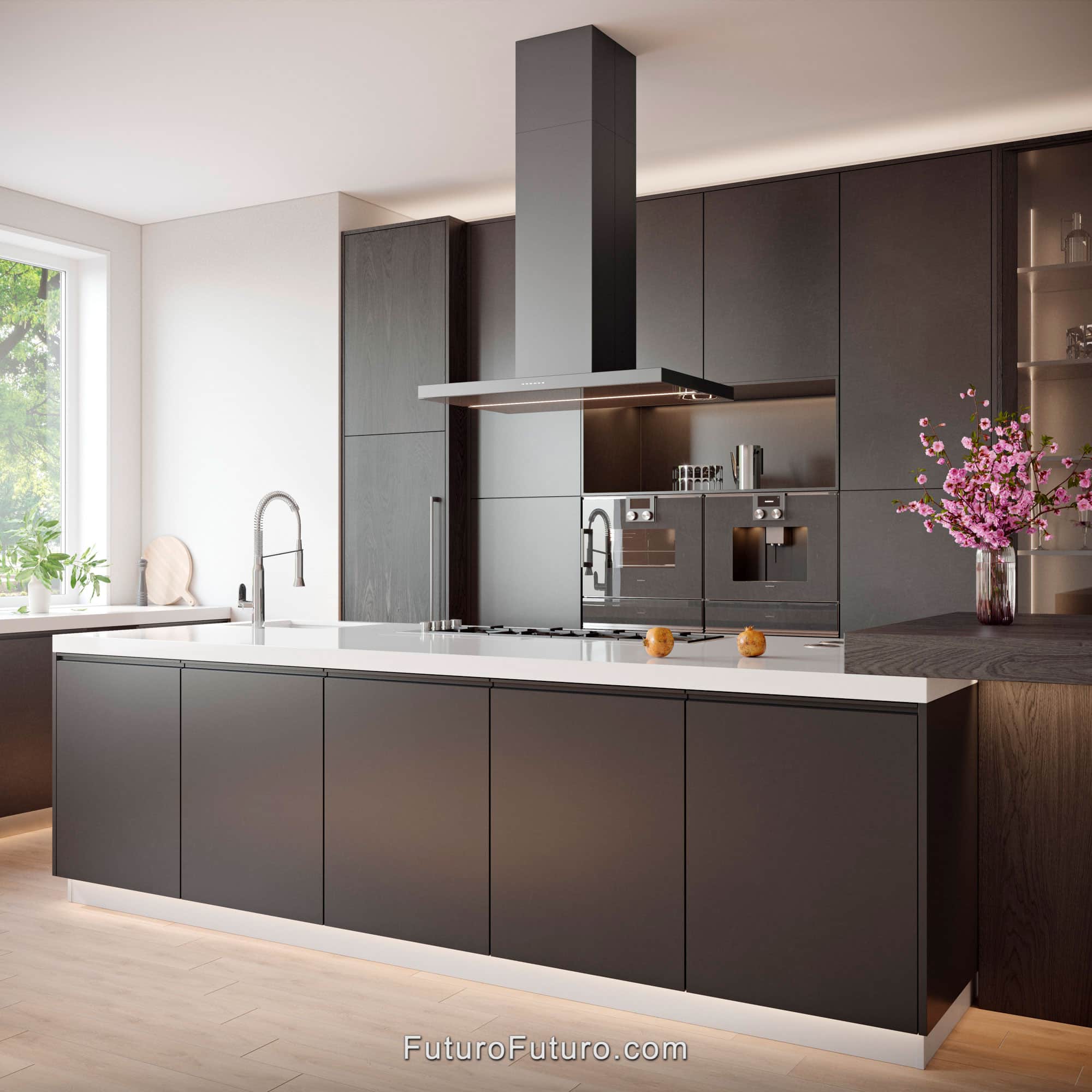 36″ Viale Black Island Range Hood IS36VIALEBLK