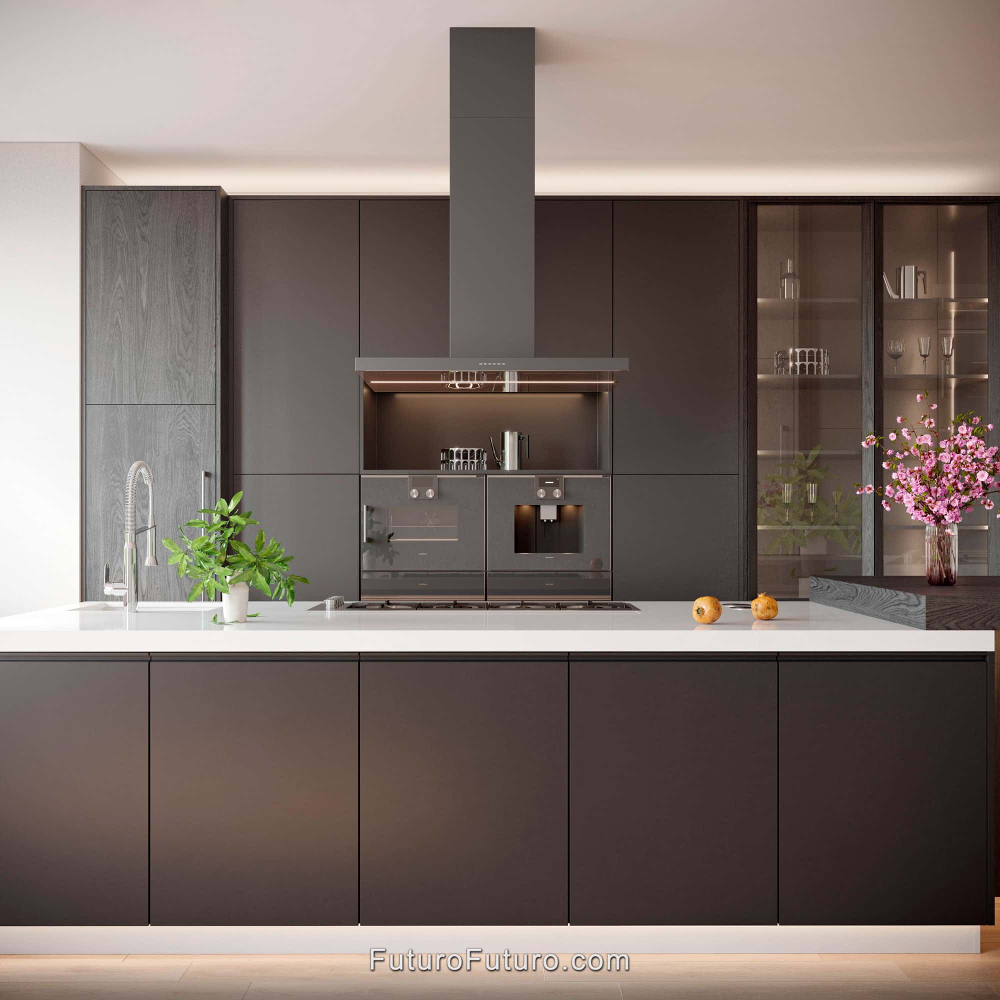 36″ Viale Black Island Range Hood IS36VIALEBLK