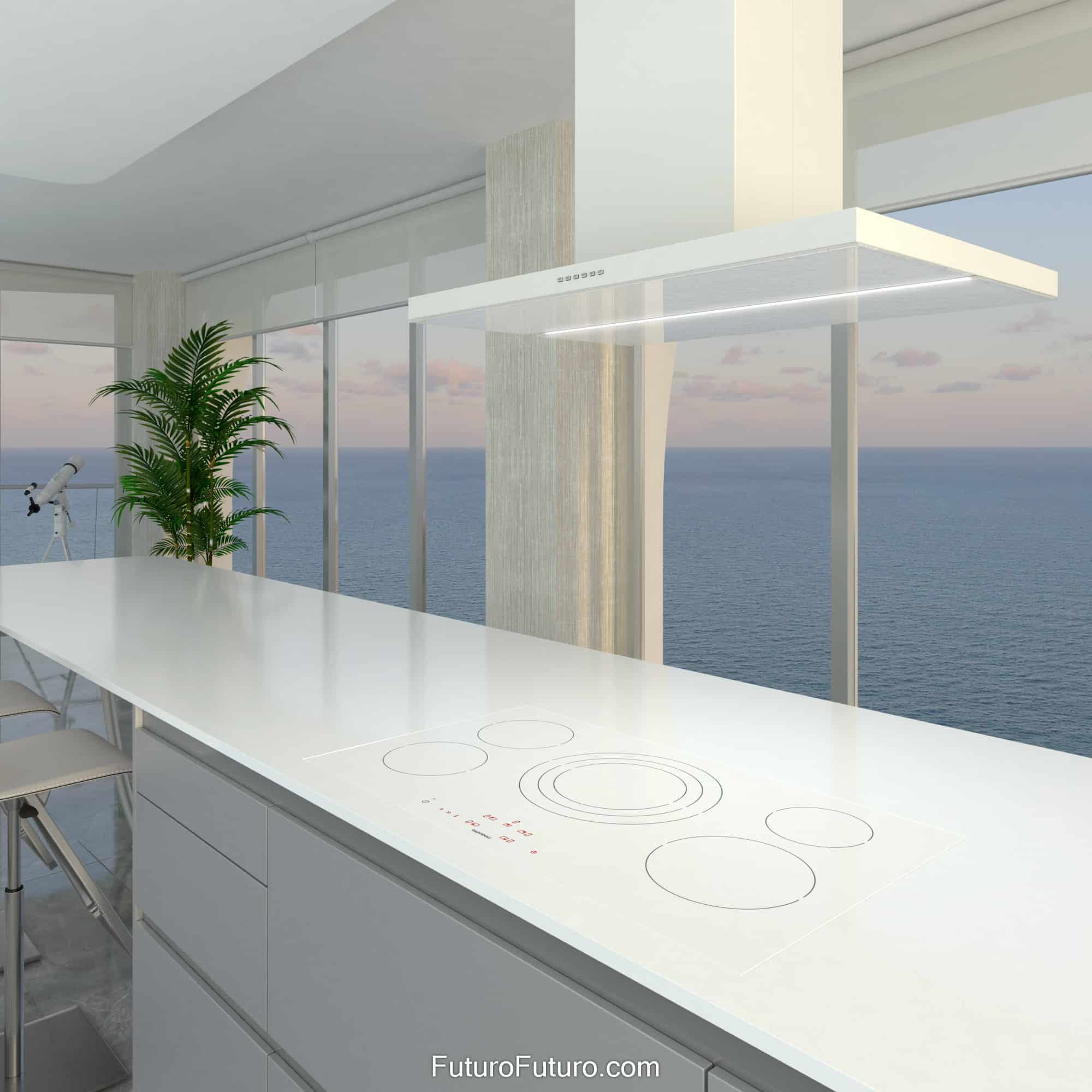 36″ Viale White Island Range Hood IS36VIALEWHT