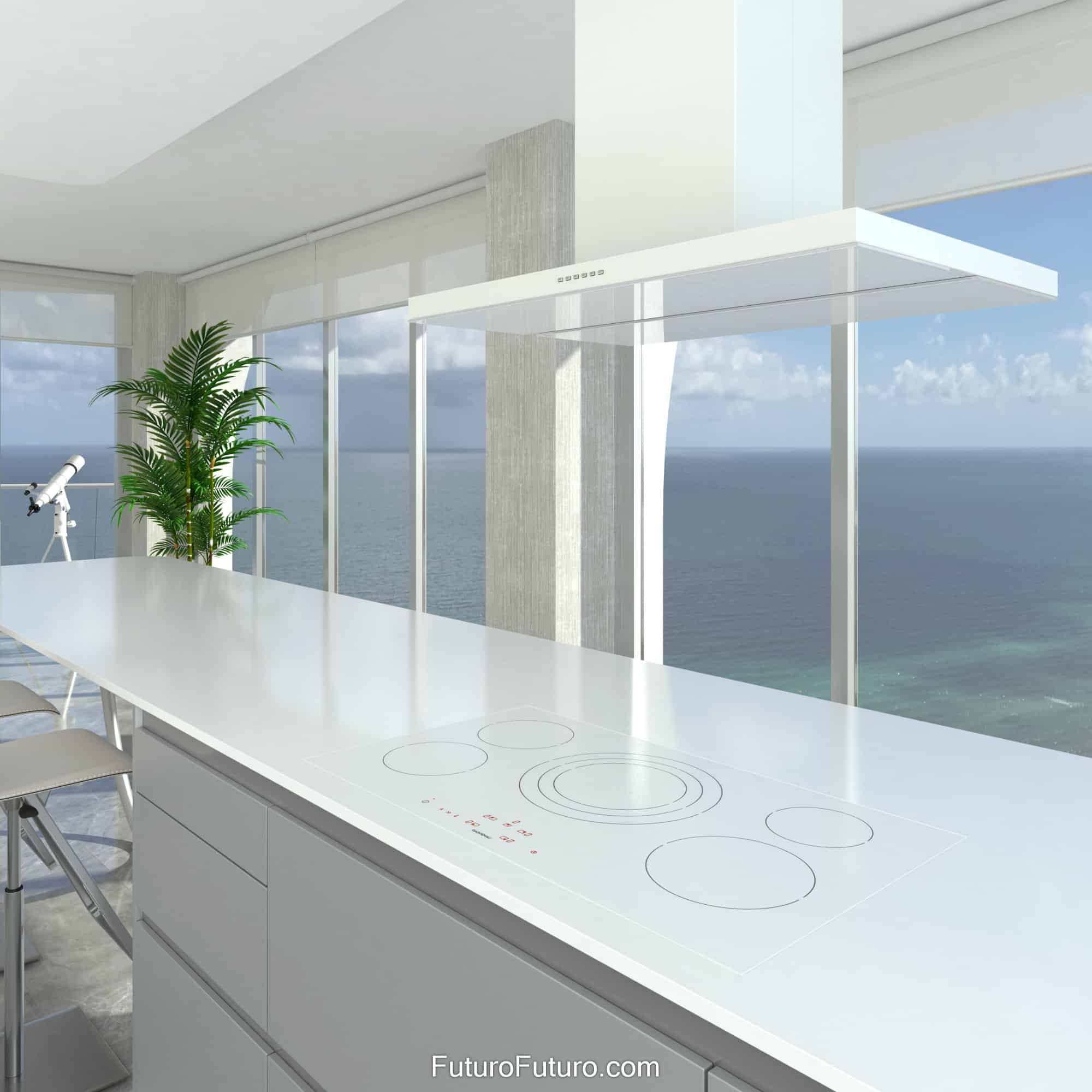 36″ Viale White Island Range Hood IS36VIALEWHT