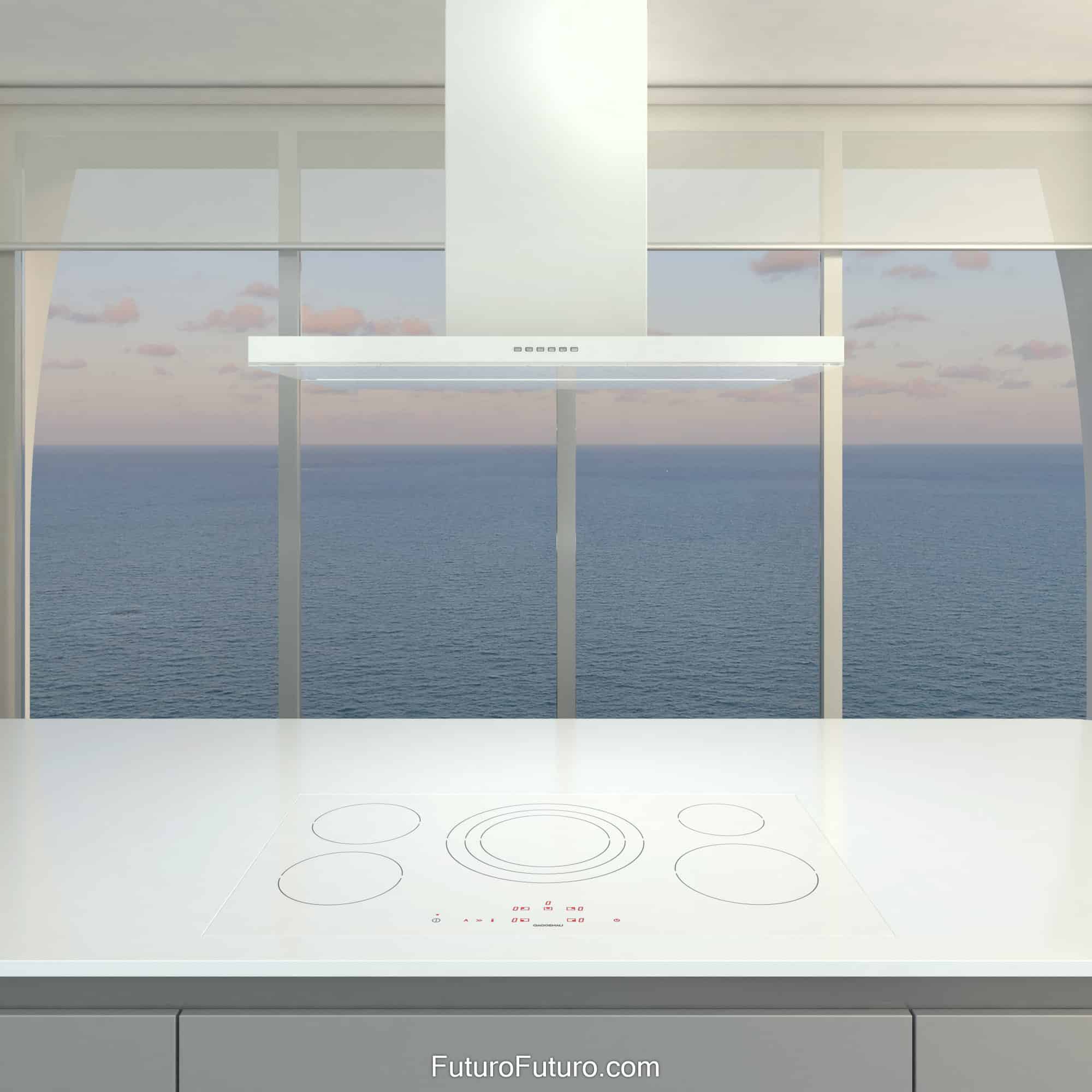 36″ Viale White Island Range Hood IS36VIALEWHT