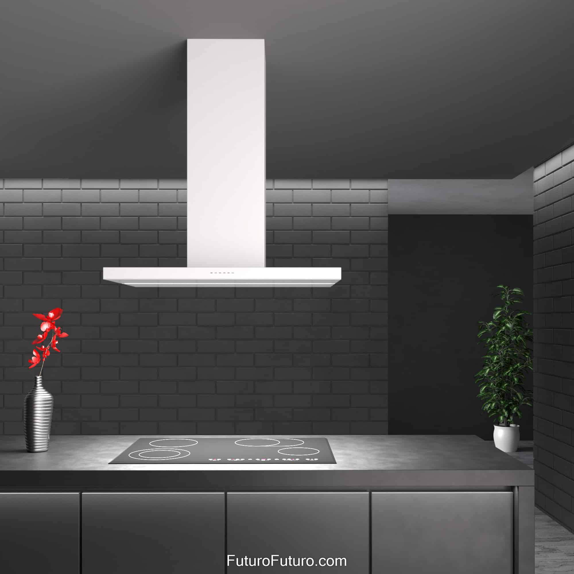 36″ Viale White Island Range Hood IS36VIALEWHT