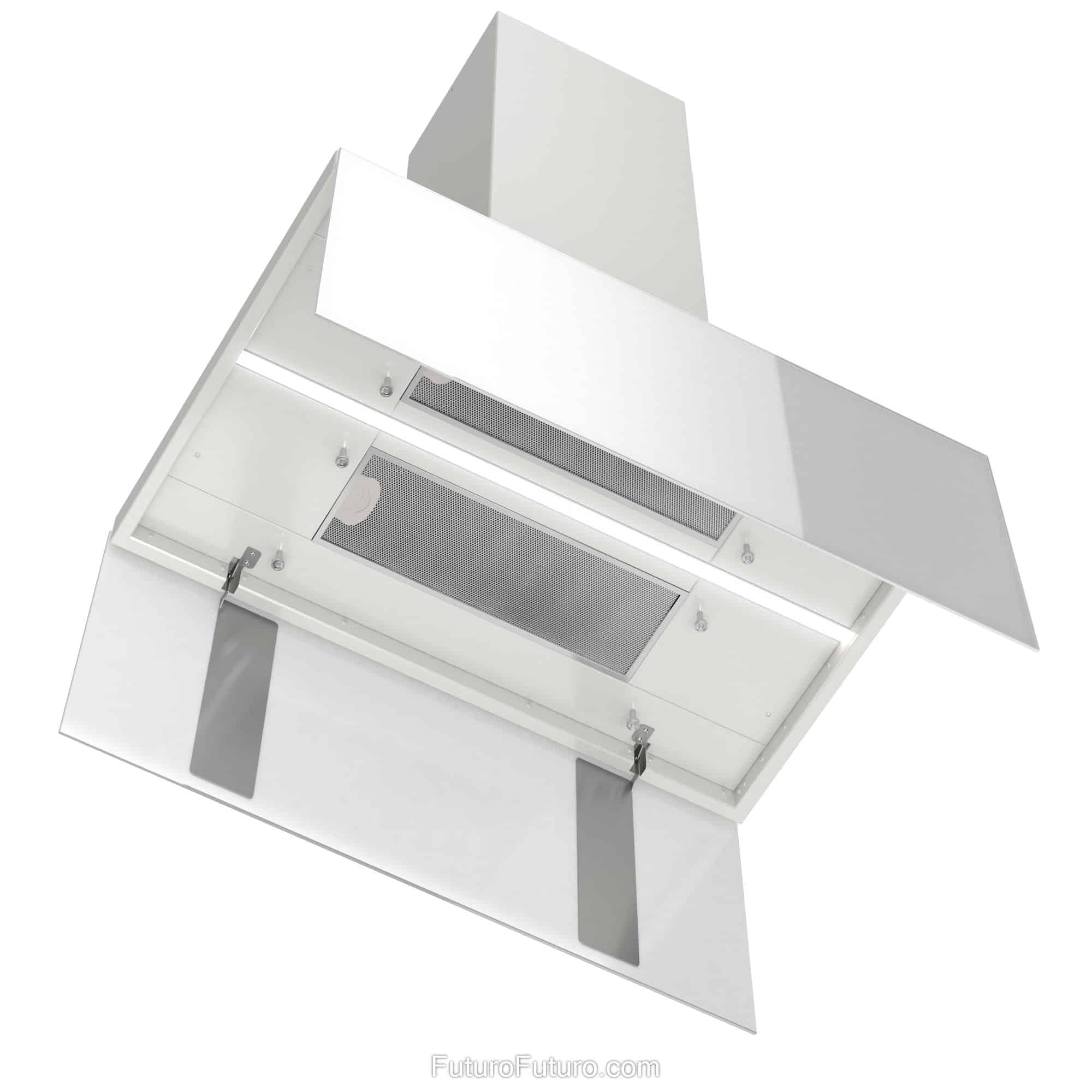 36″ Viale White Island Range Hood IS36VIALEWHT