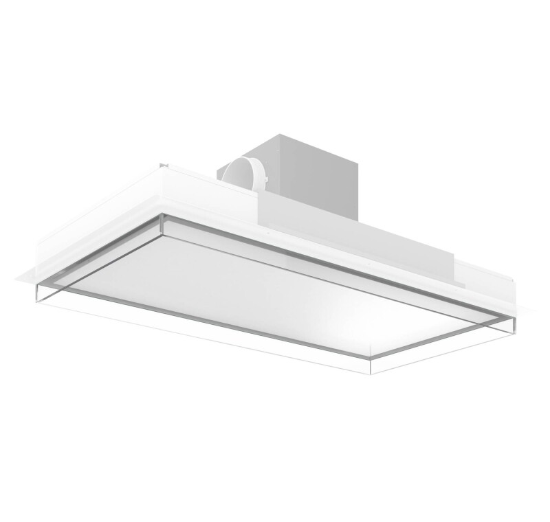 48″ Alina White Ceiling/Soffit Range Hood IS48ALINAWHT