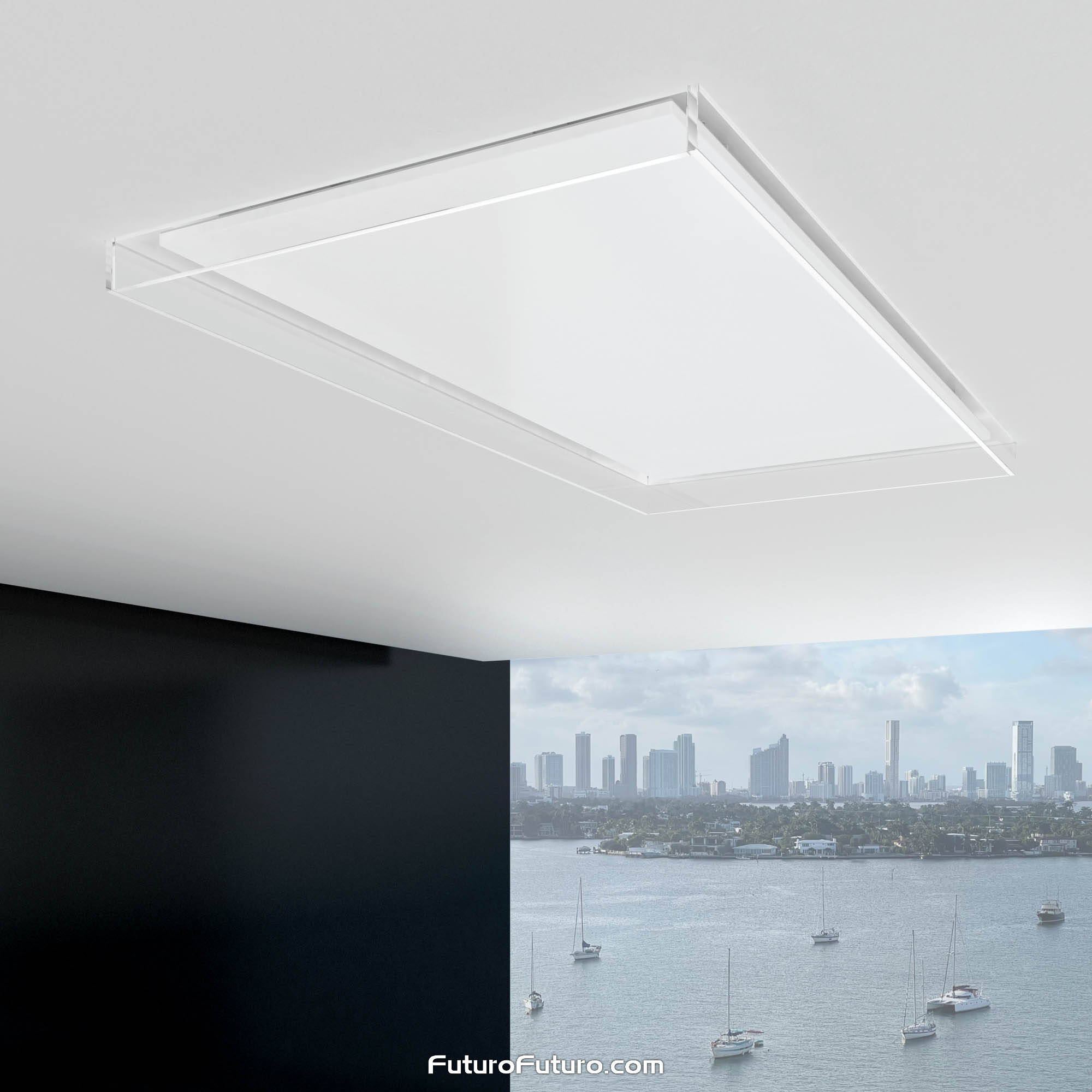 48″ Alina White Ceiling/Soffit Range Hood IS48ALINAWHT