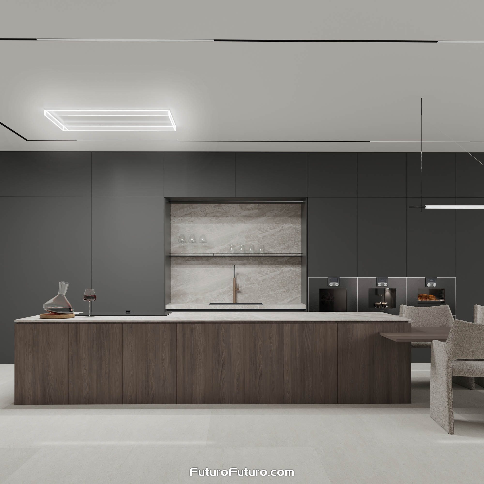 48″ Alina White Ceiling/Soffit Range Hood IS48ALINAWHT