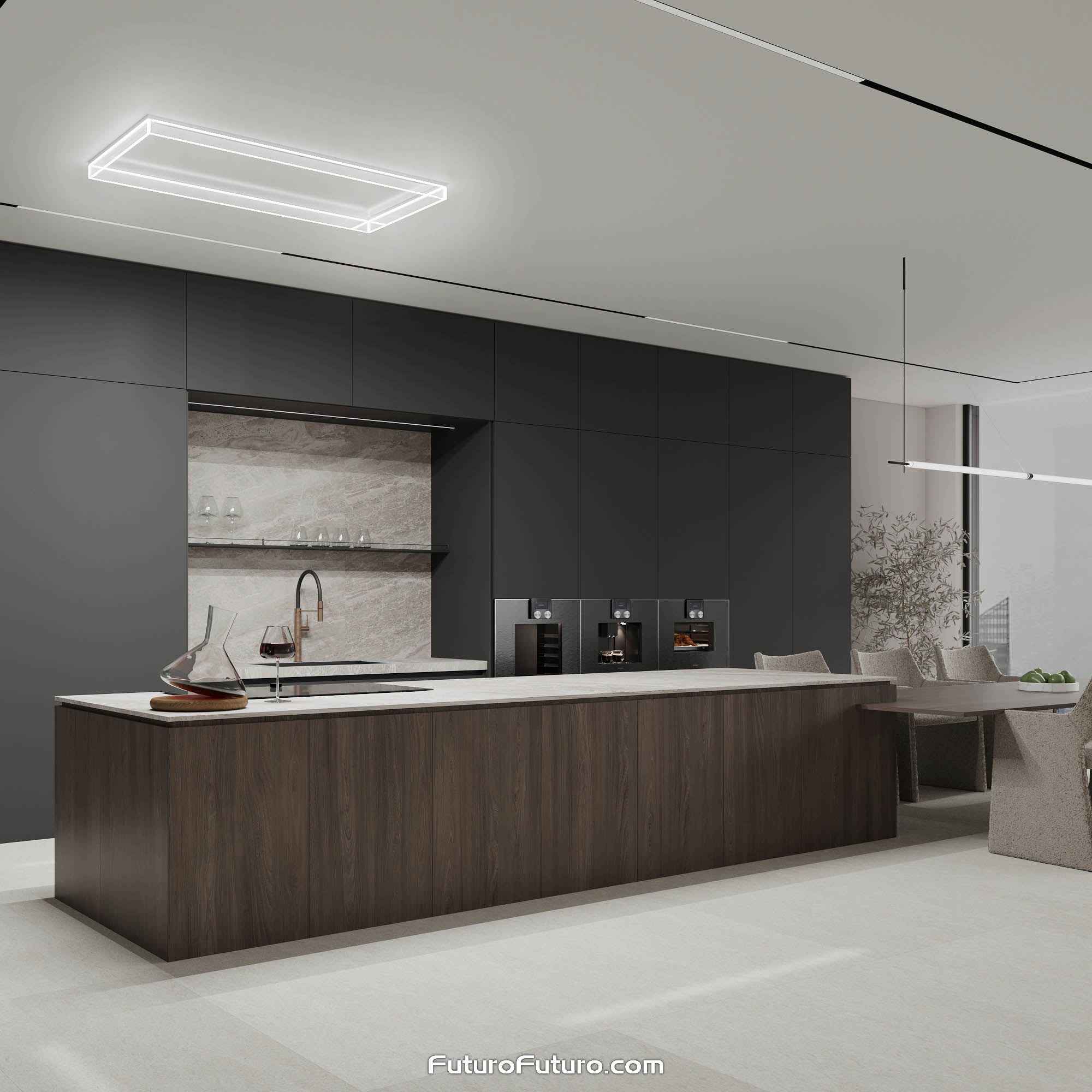 48″ Alina White Ceiling/Soffit Range Hood IS48ALINAWHT