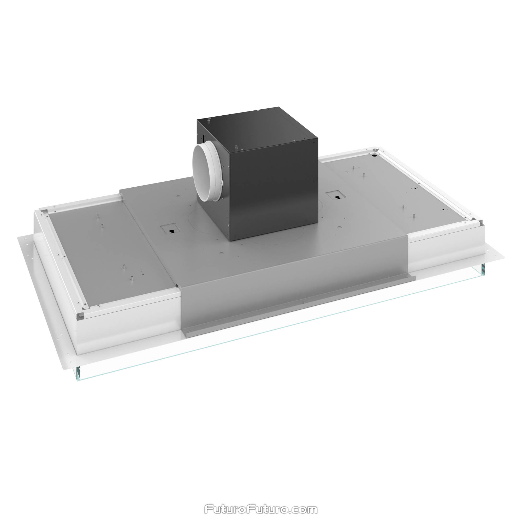 48″ Alina White Ceiling/Soffit Range Hood IS48ALINAWHT