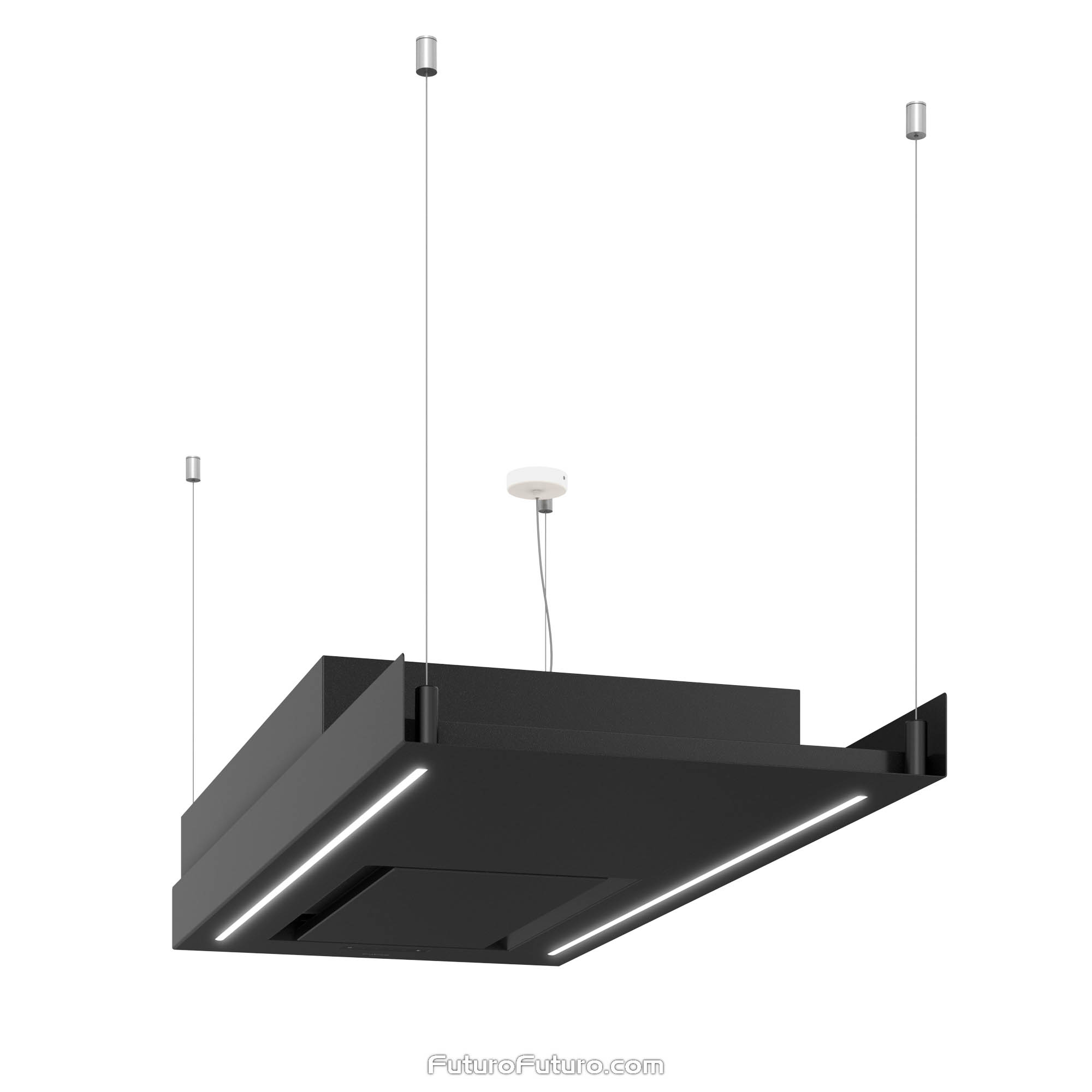48″ Horizon Black Island Range Hood IS48HORIZONBLK