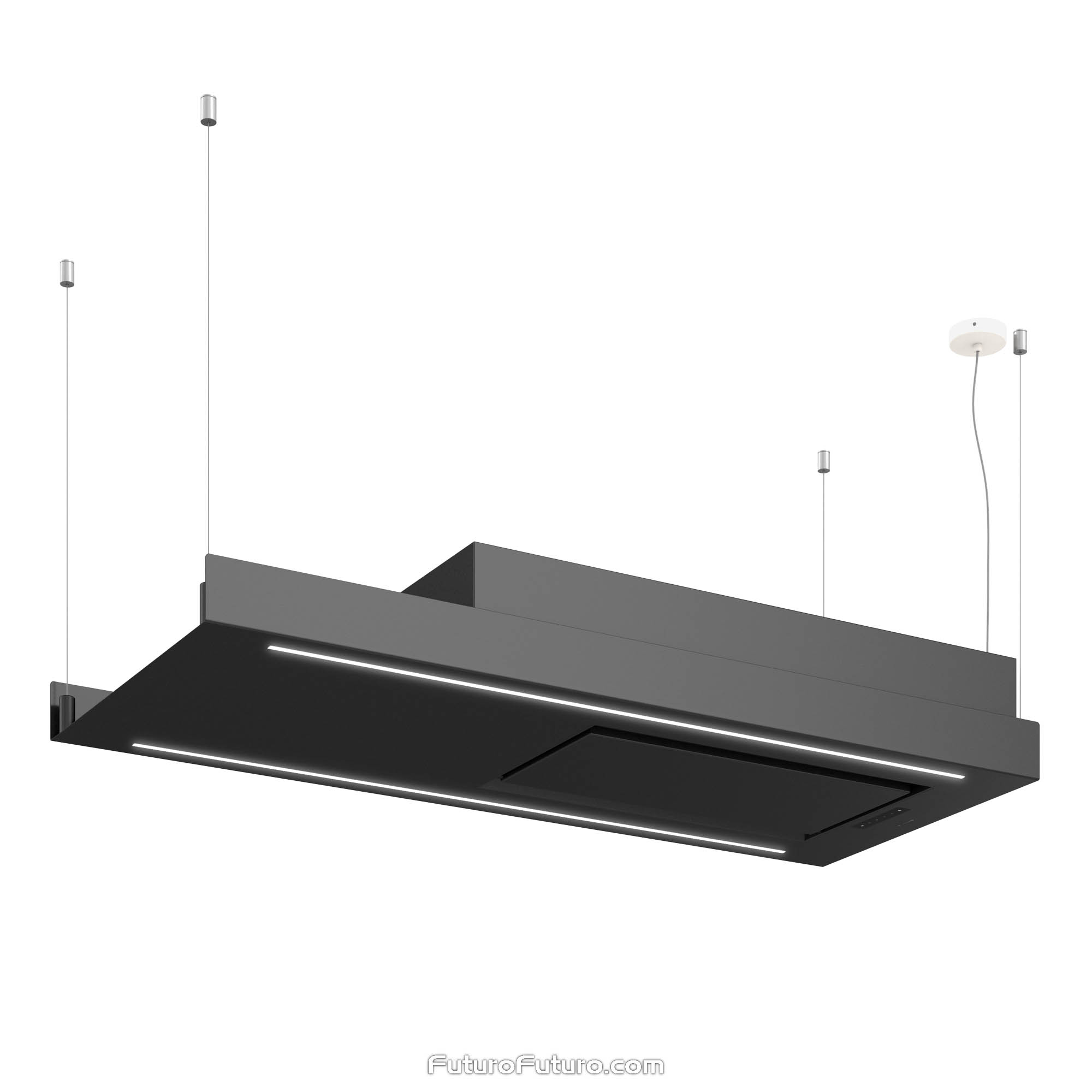 48″ Horizon Black Island Range Hood IS48HORIZONBLK