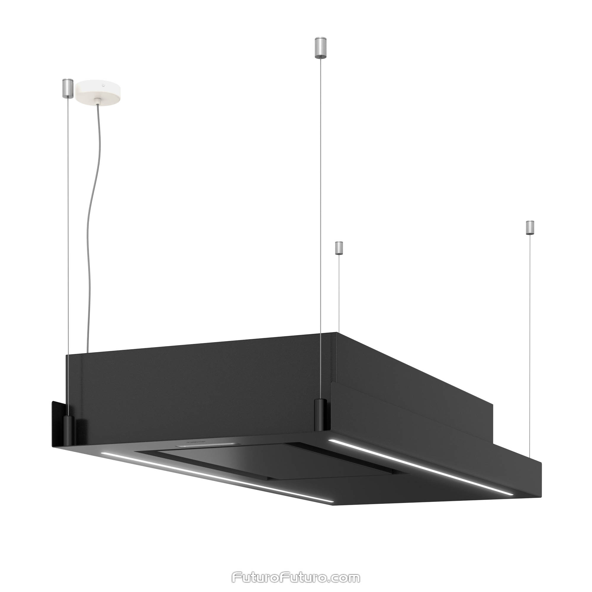48″ Horizon Black Island Range Hood IS48HORIZONBLK