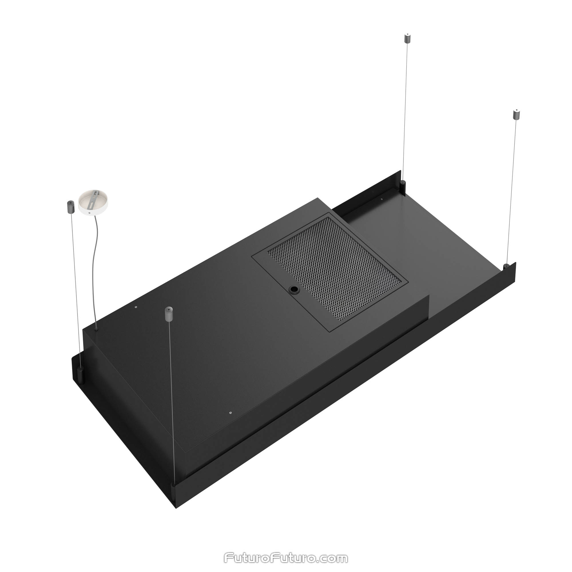 48″ Horizon Black Island Range Hood IS48HORIZONBLK
