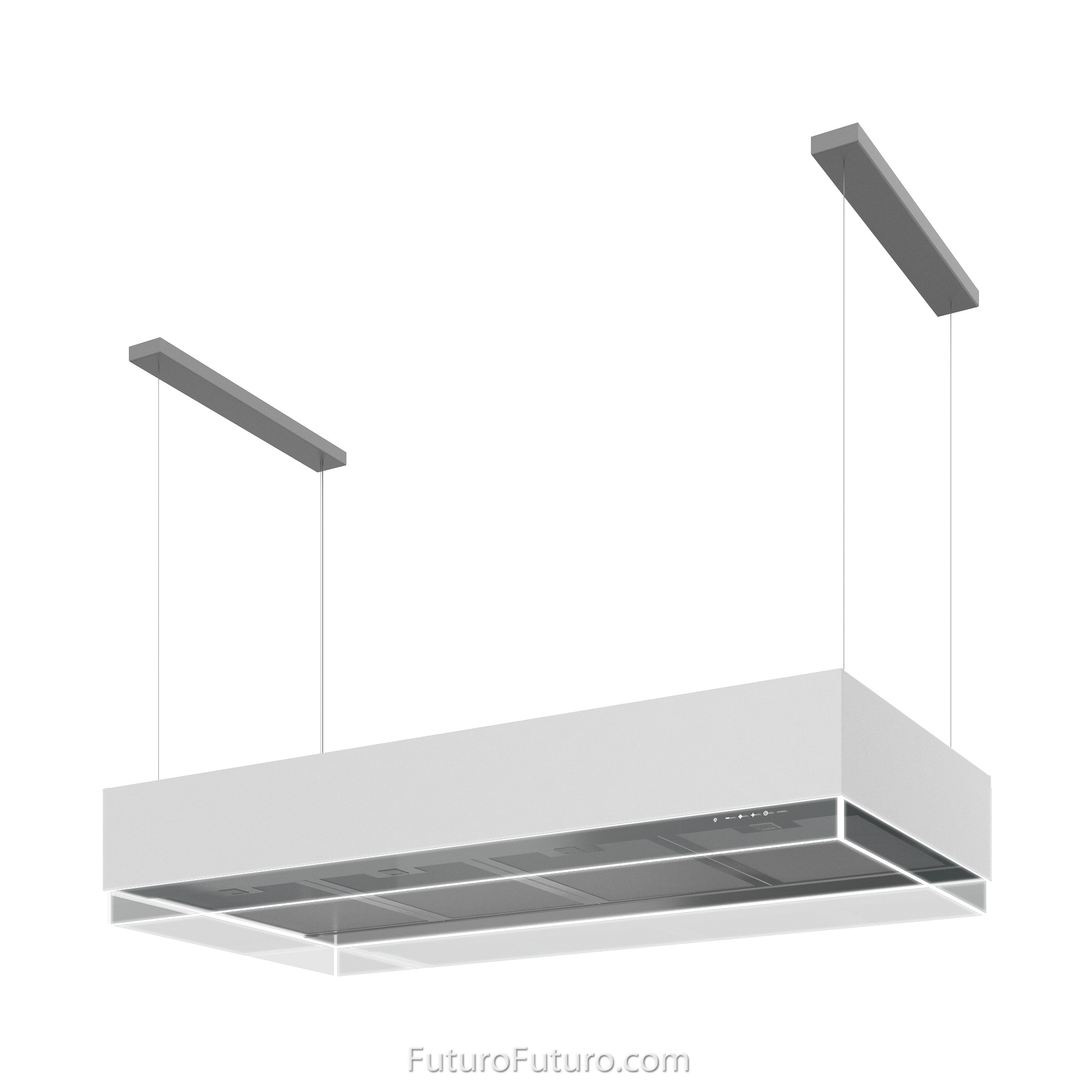 48″ Perimeter White Island Range Hood IS48PERIMETERWHT