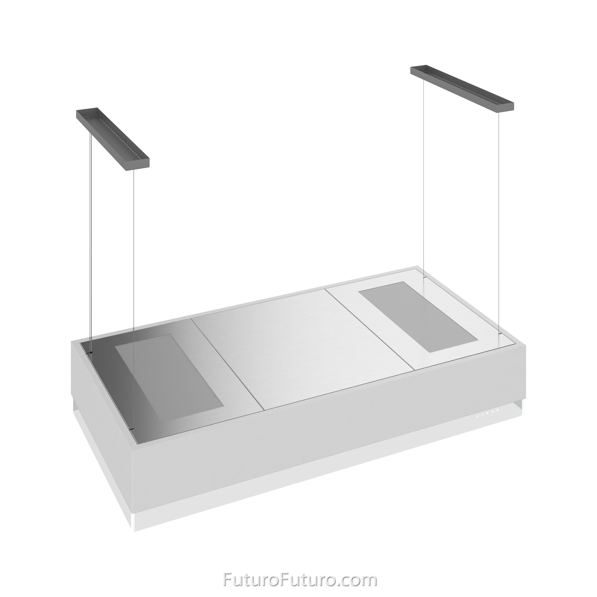 48″ Perimeter White Island Range Hood IS48PERIMETERWHT
