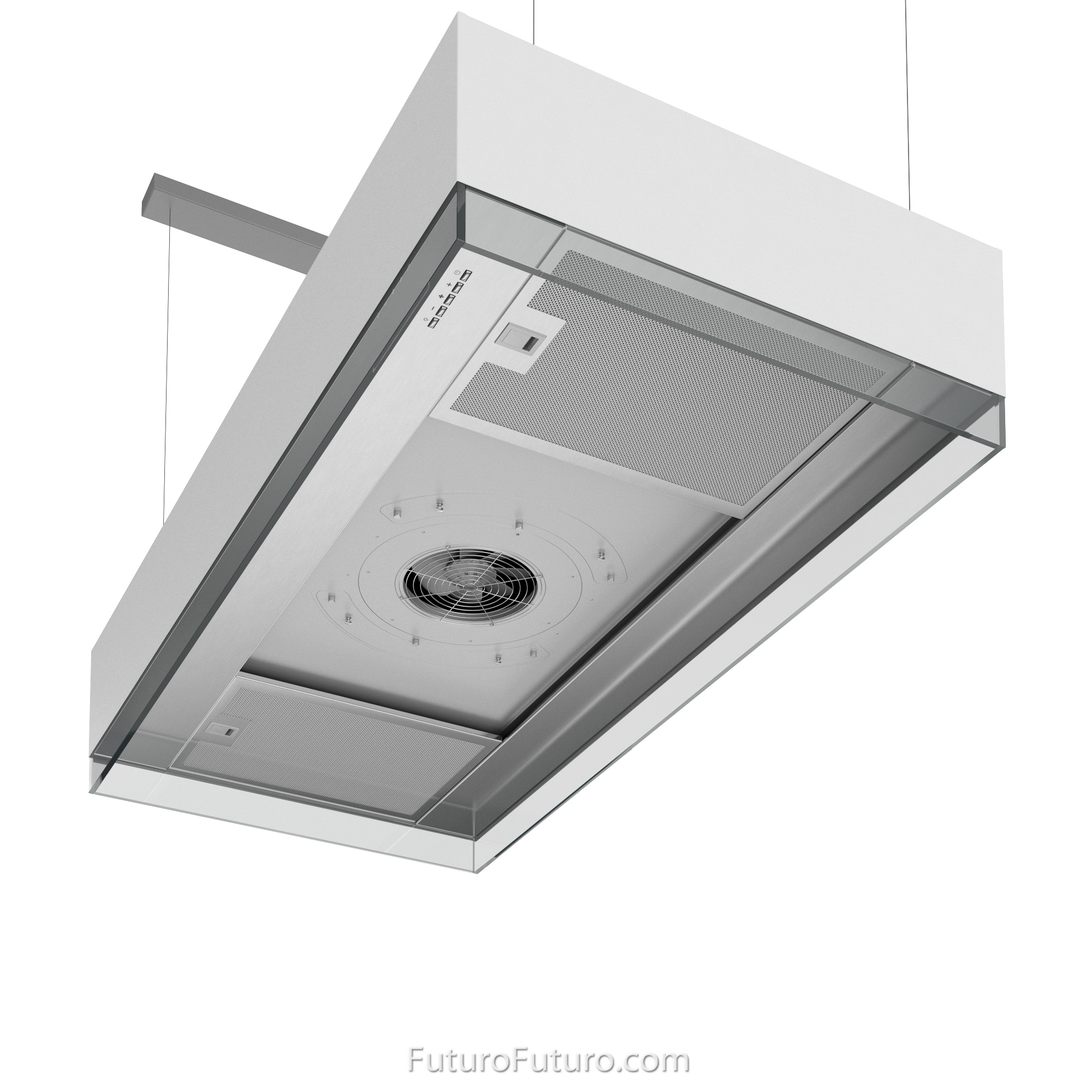 48″ Perimeter White Island Range Hood IS48PERIMETERWHT