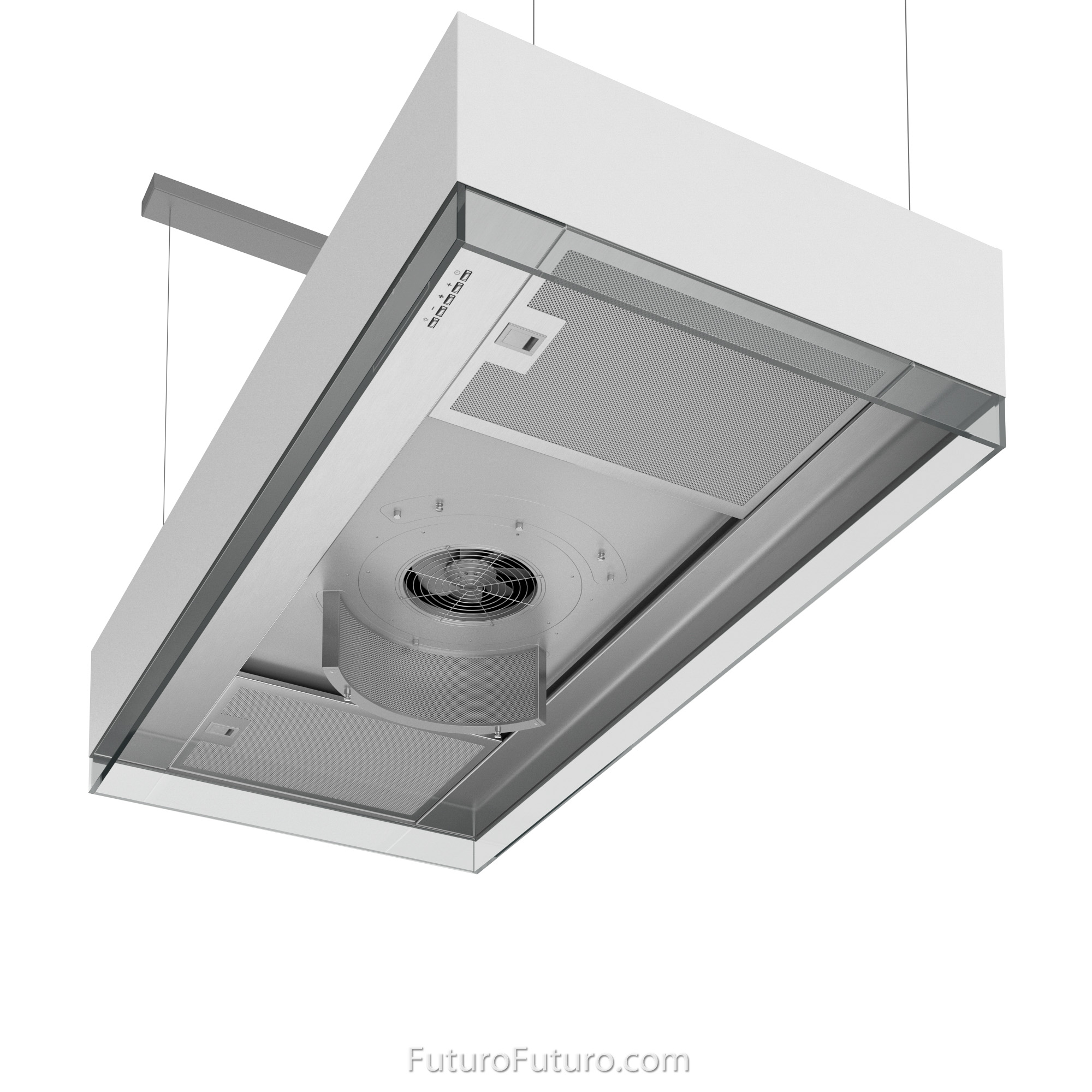 48″ Perimeter White Island Range Hood IS48PERIMETERWHT