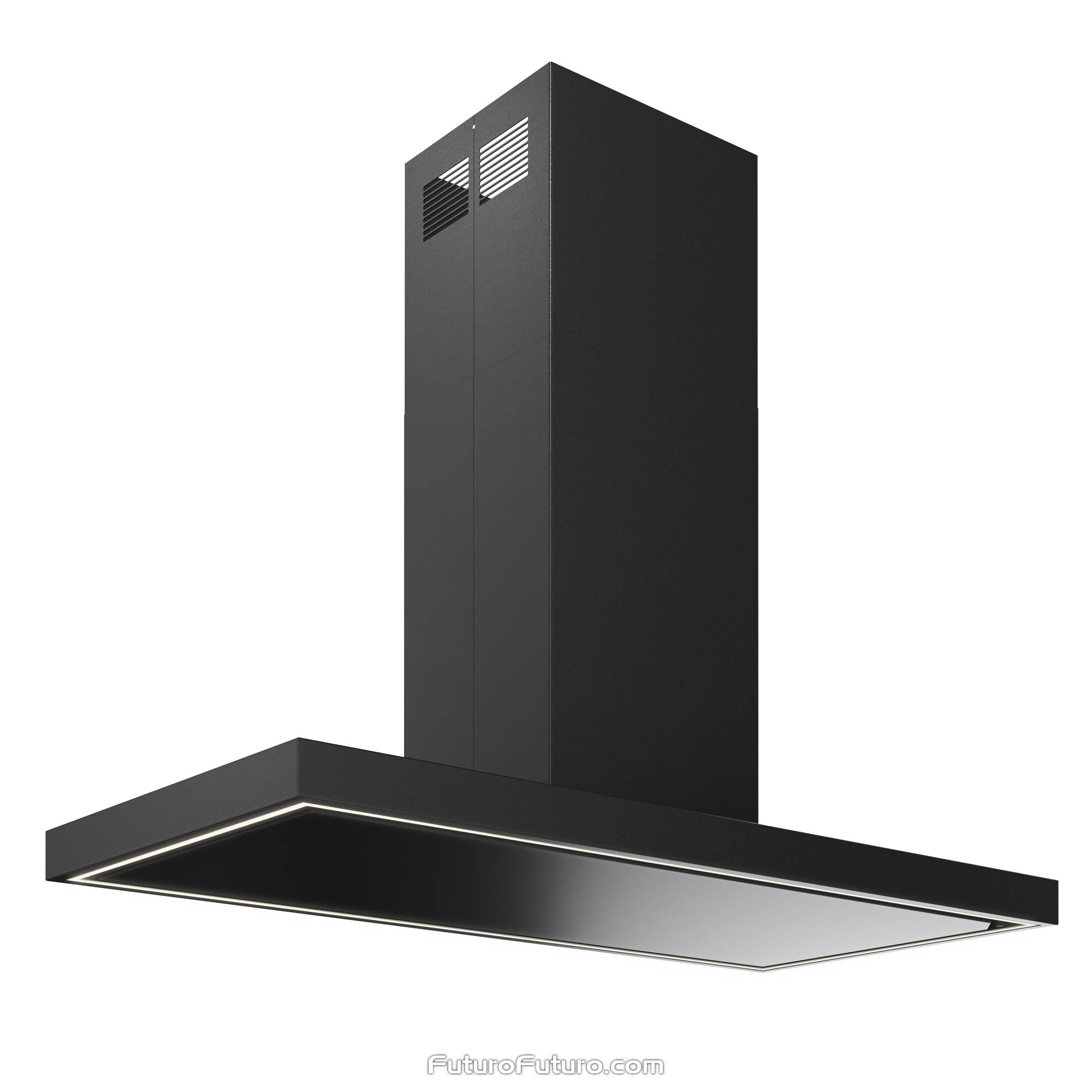 48″ Turo Black Island Range Hood IS48TUROBLK