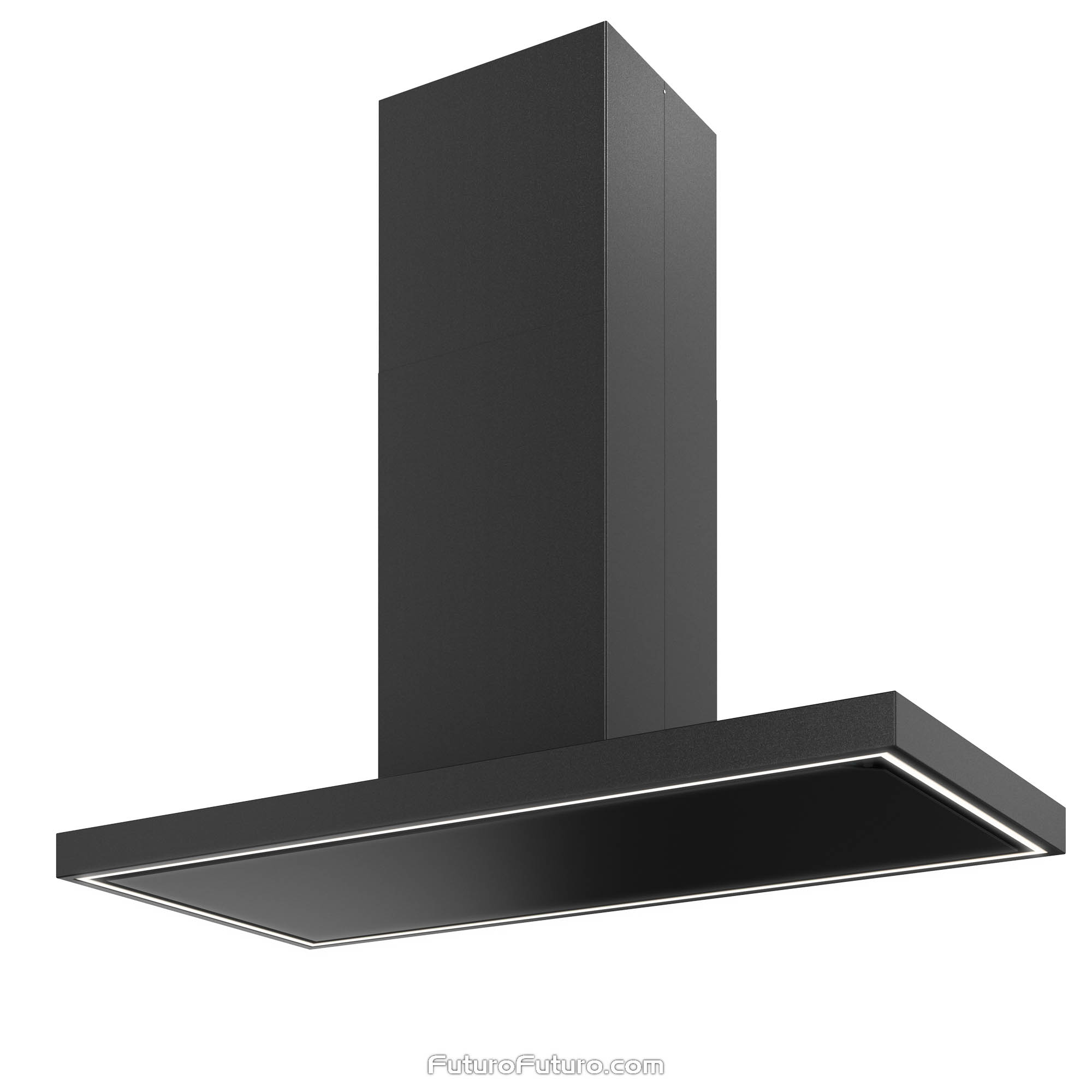 48″ Turo Black Island Range Hood IS48TUROBLK