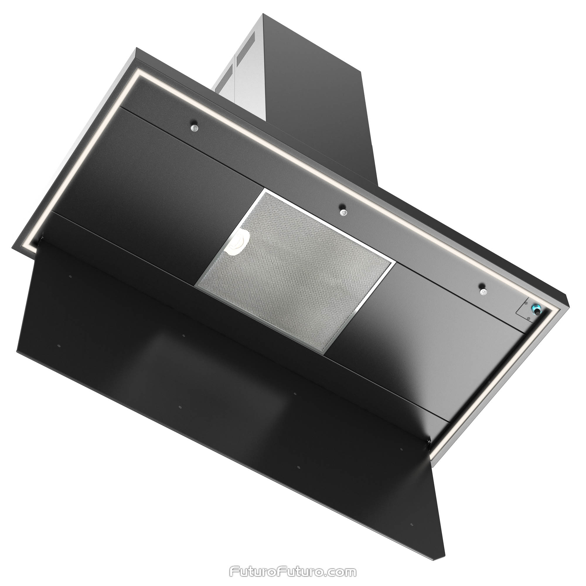 48″ Turo Black Island Range Hood IS48TUROBLK