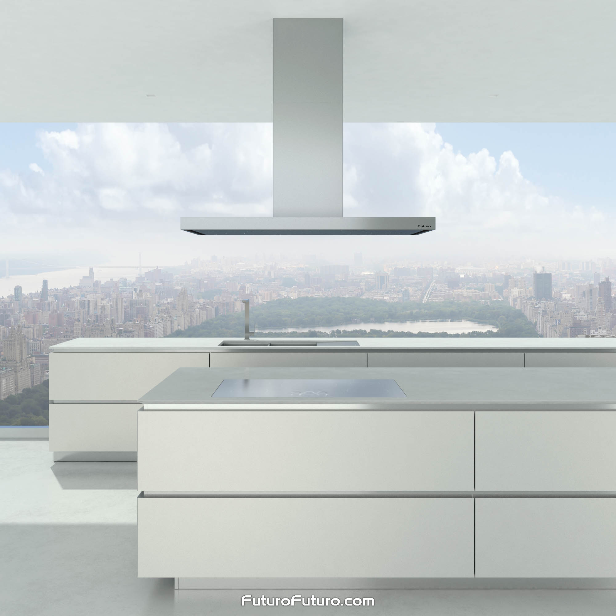 48″ Turo Inox Island Range Hood IS48TUROINOX