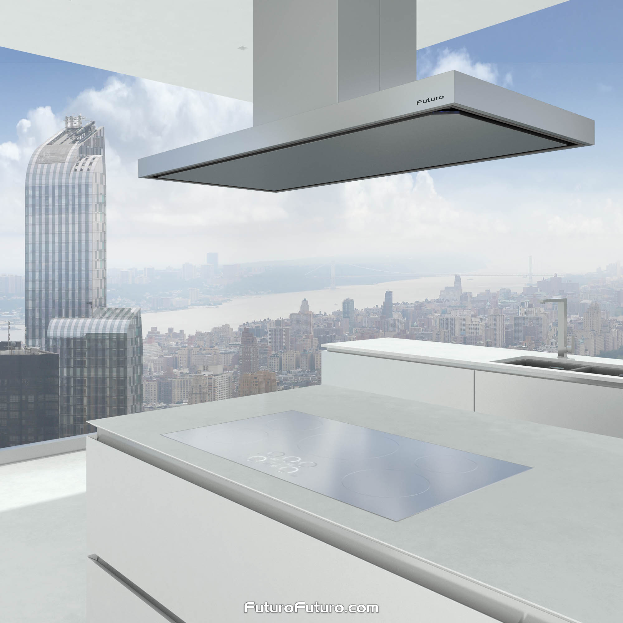 48″ Turo Inox Island Range Hood IS48TUROINOX