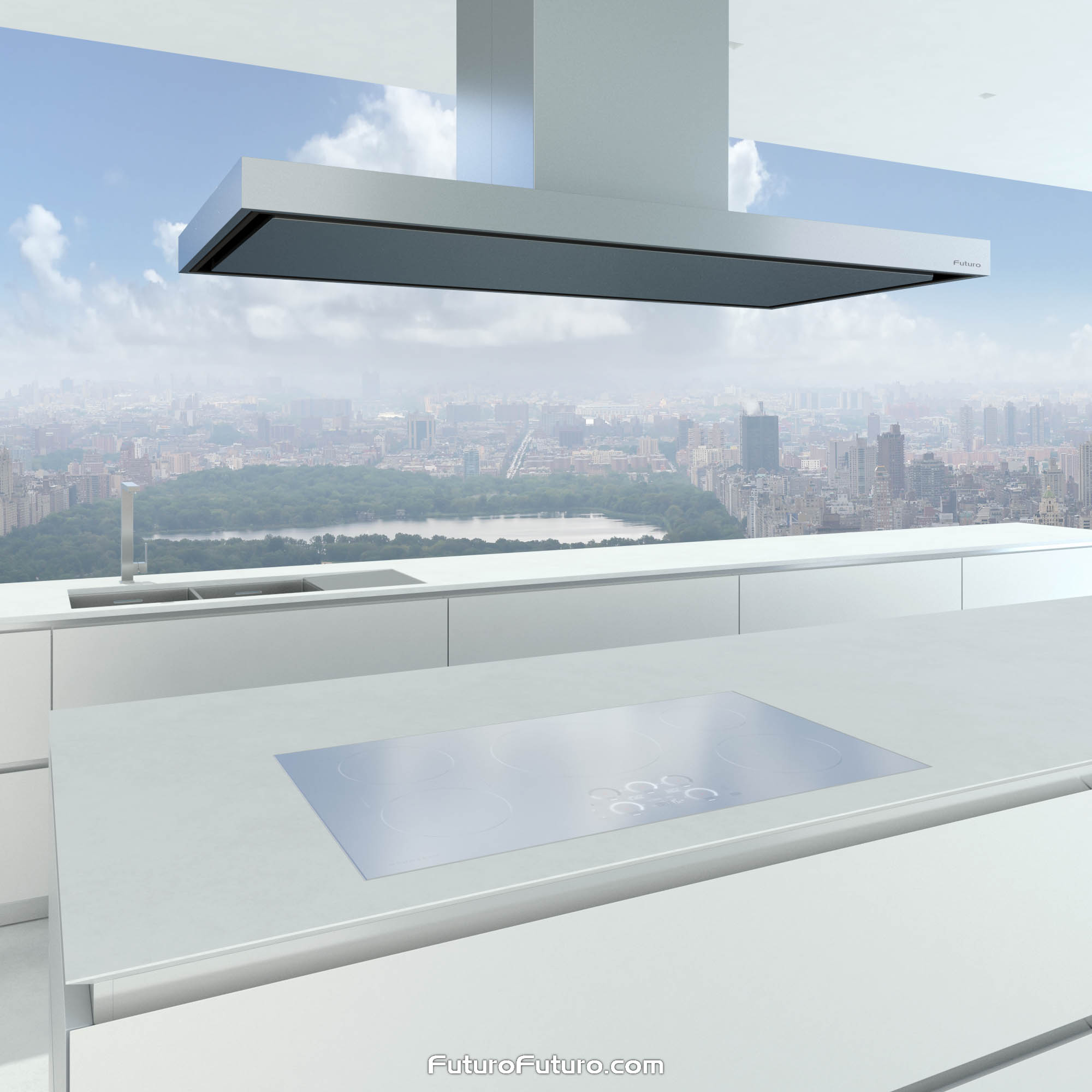 48″ Turo Inox Island Range Hood IS48TUROINOX