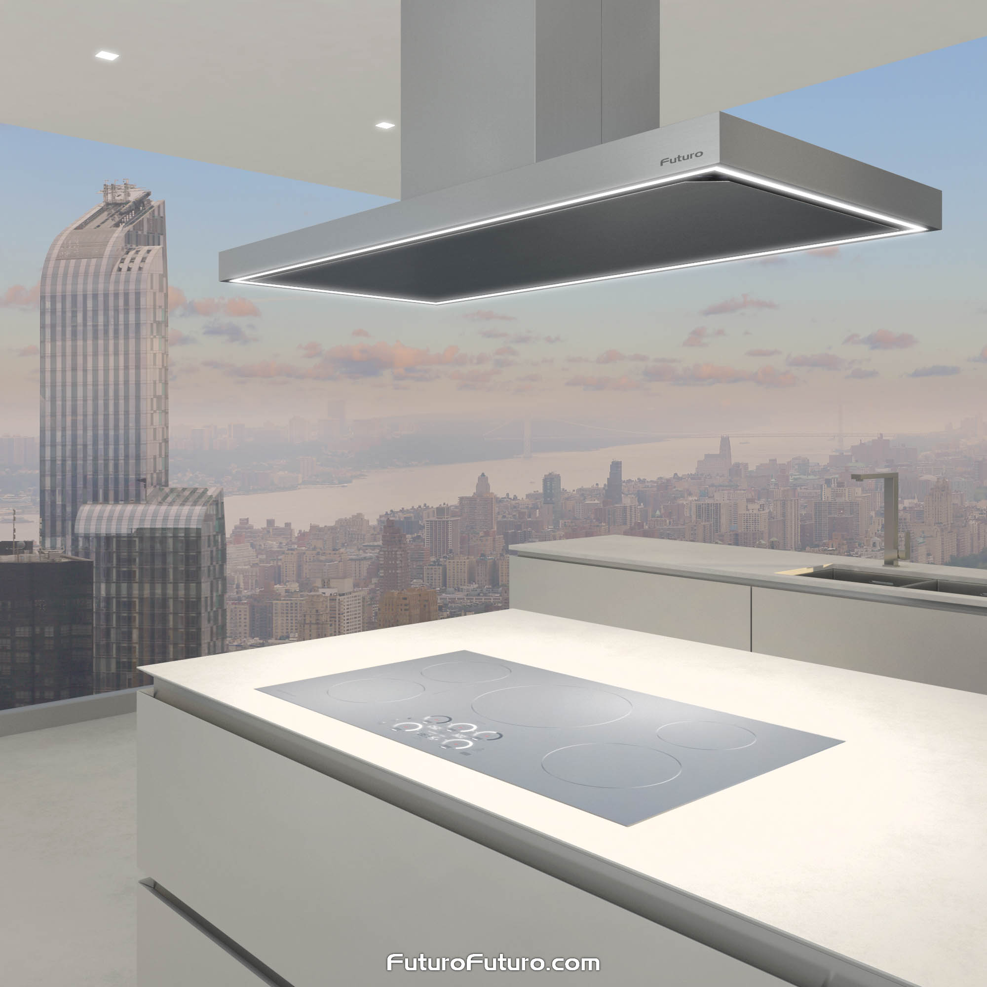 48″ Turo Inox Island Range Hood IS48TUROINOX