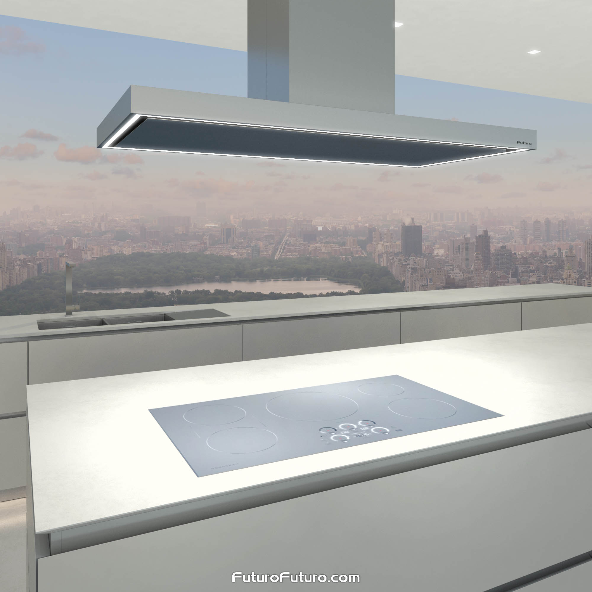 48″ Turo Inox Island Range Hood IS48TUROINOX