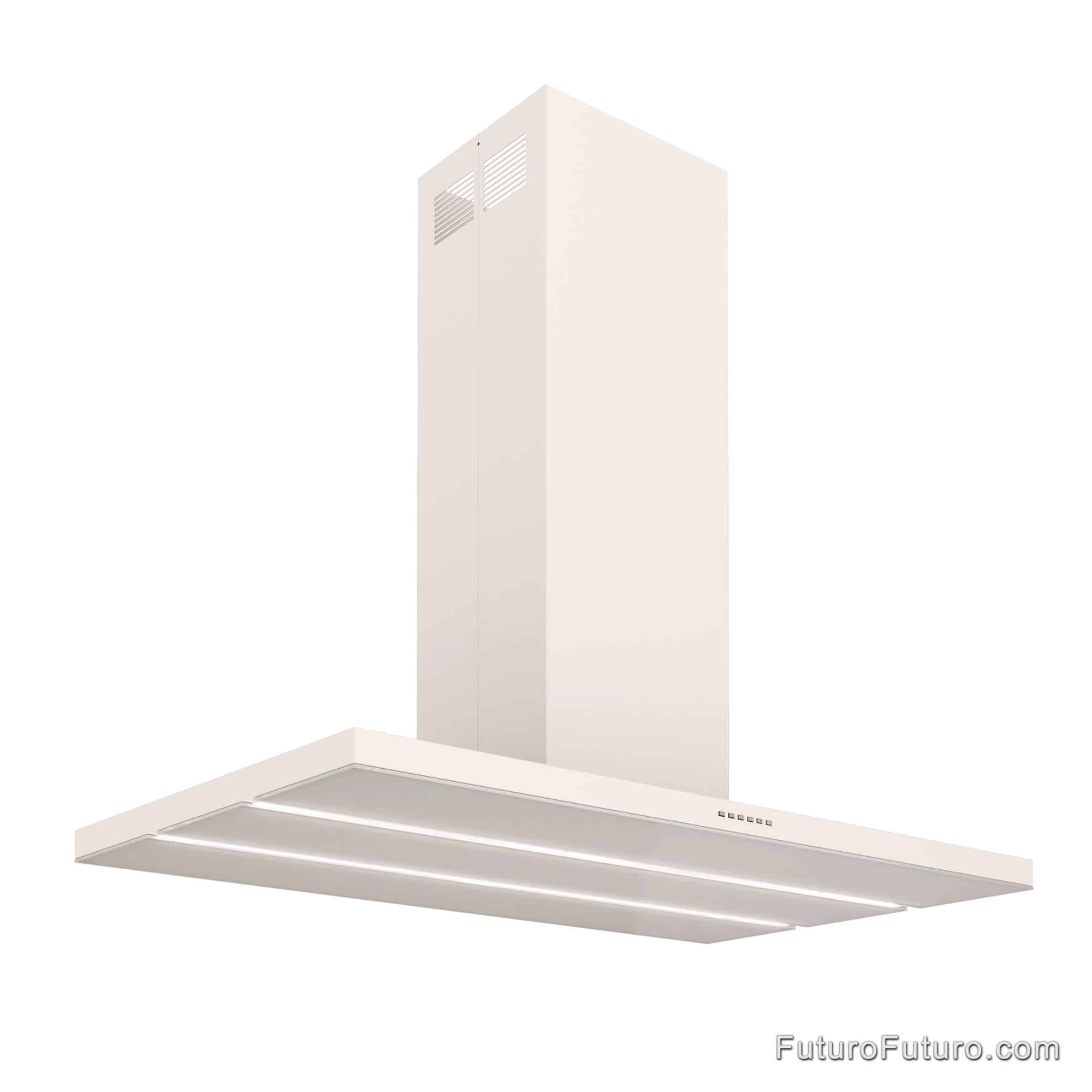 48″ Viale White Island Range Hood IS48VIALEWHT