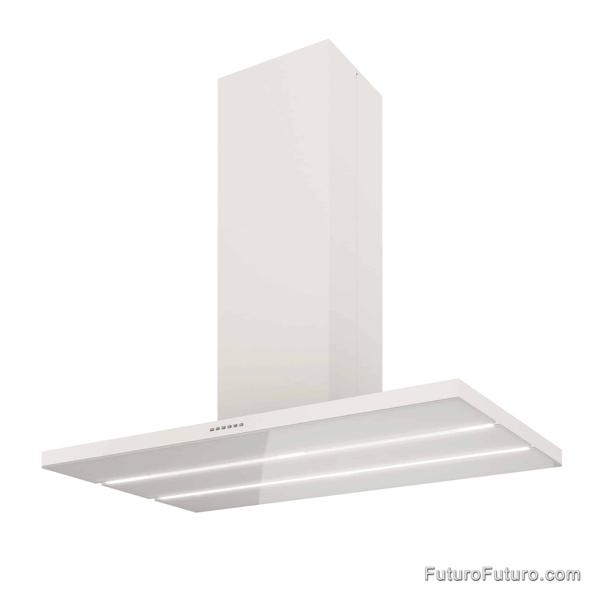 48″ Viale White Island Range Hood IS48VIALEWHT