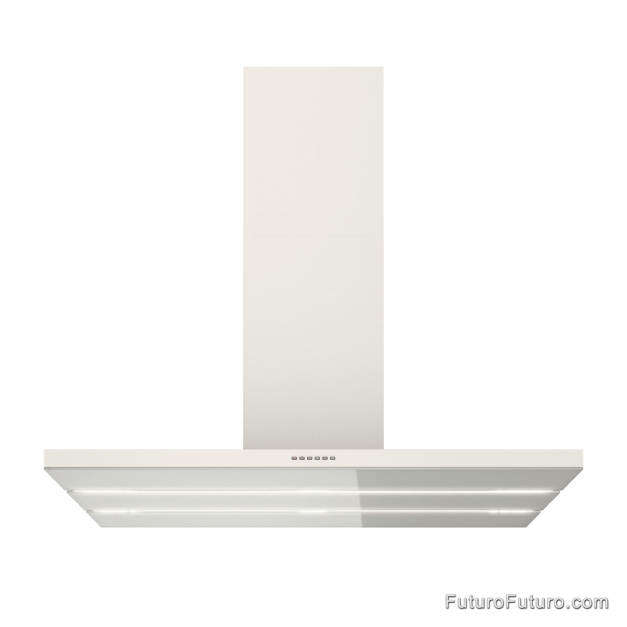 48″ Viale White Island Range Hood IS48VIALEWHT