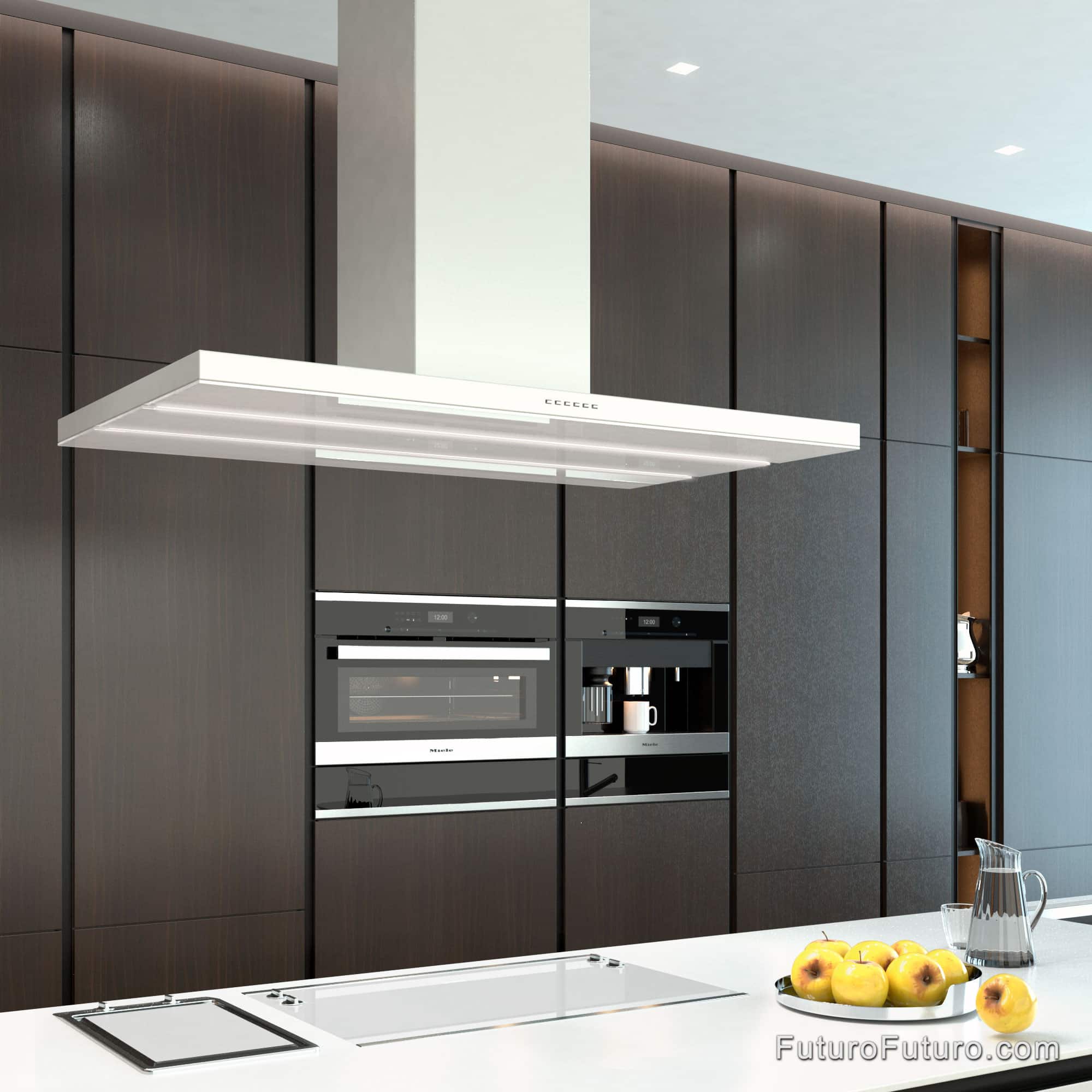 48″ Viale White Island Range Hood IS48VIALEWHT