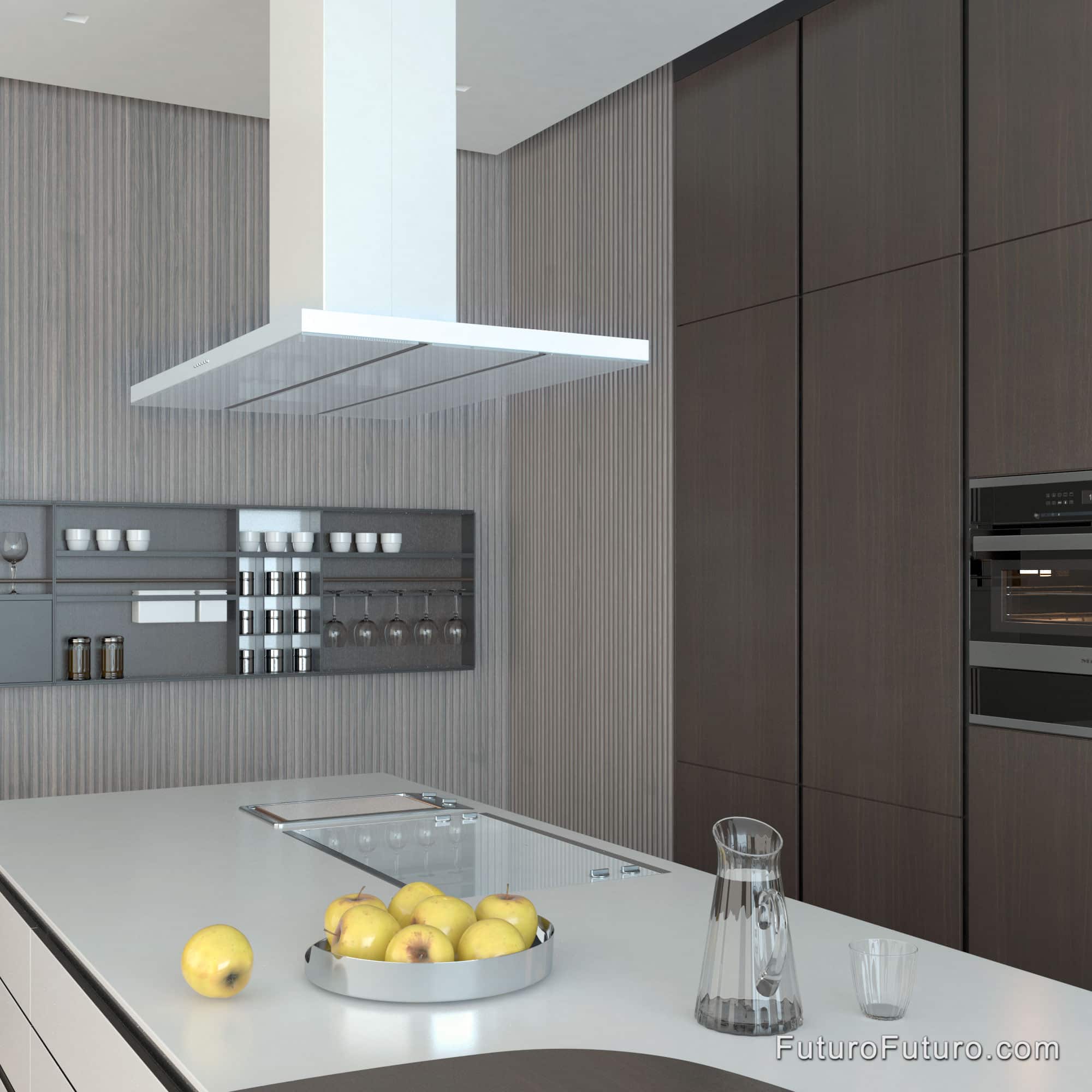 48″ Viale White Island Range Hood IS48VIALEWHT