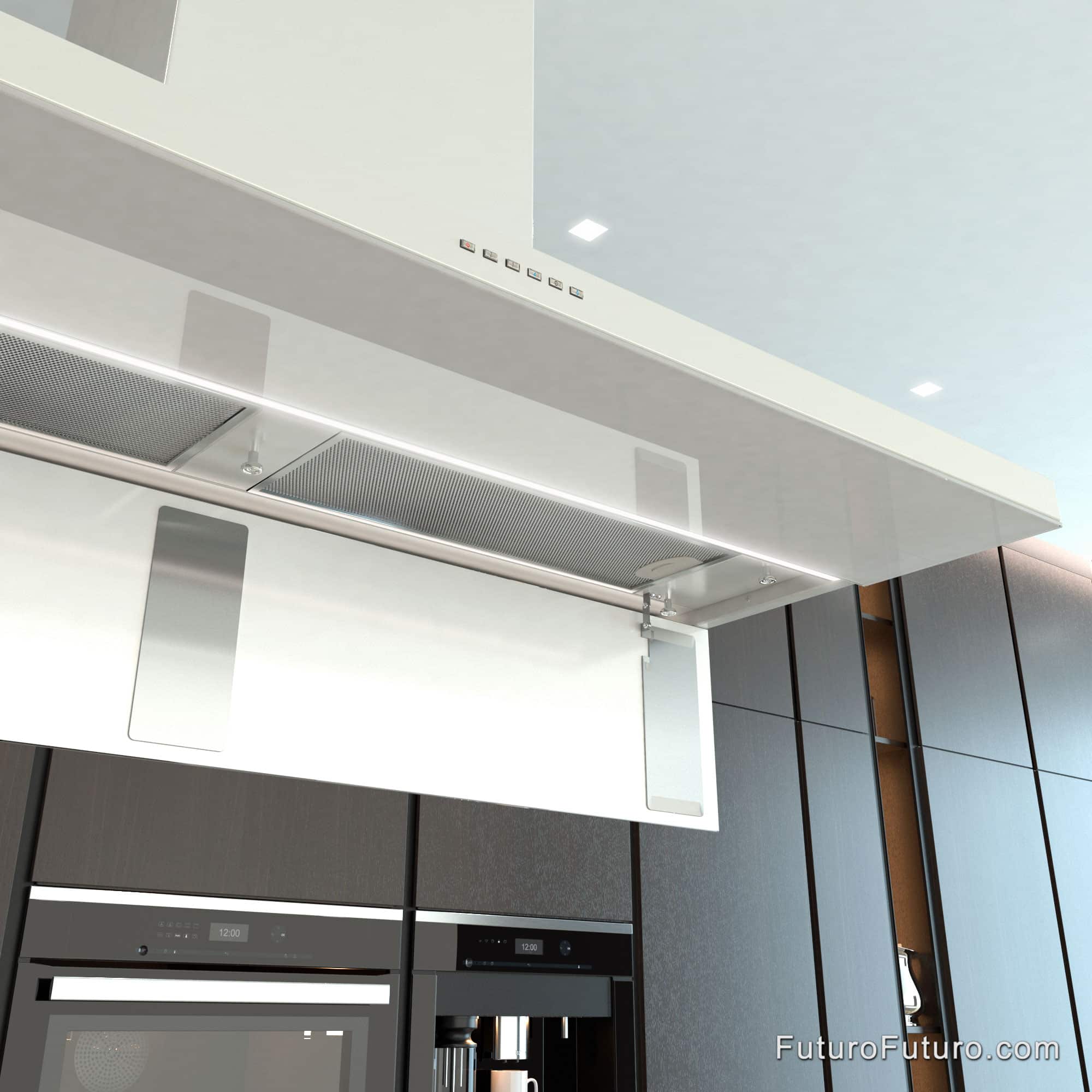 48″ Viale White Island Range Hood IS48VIALEWHT