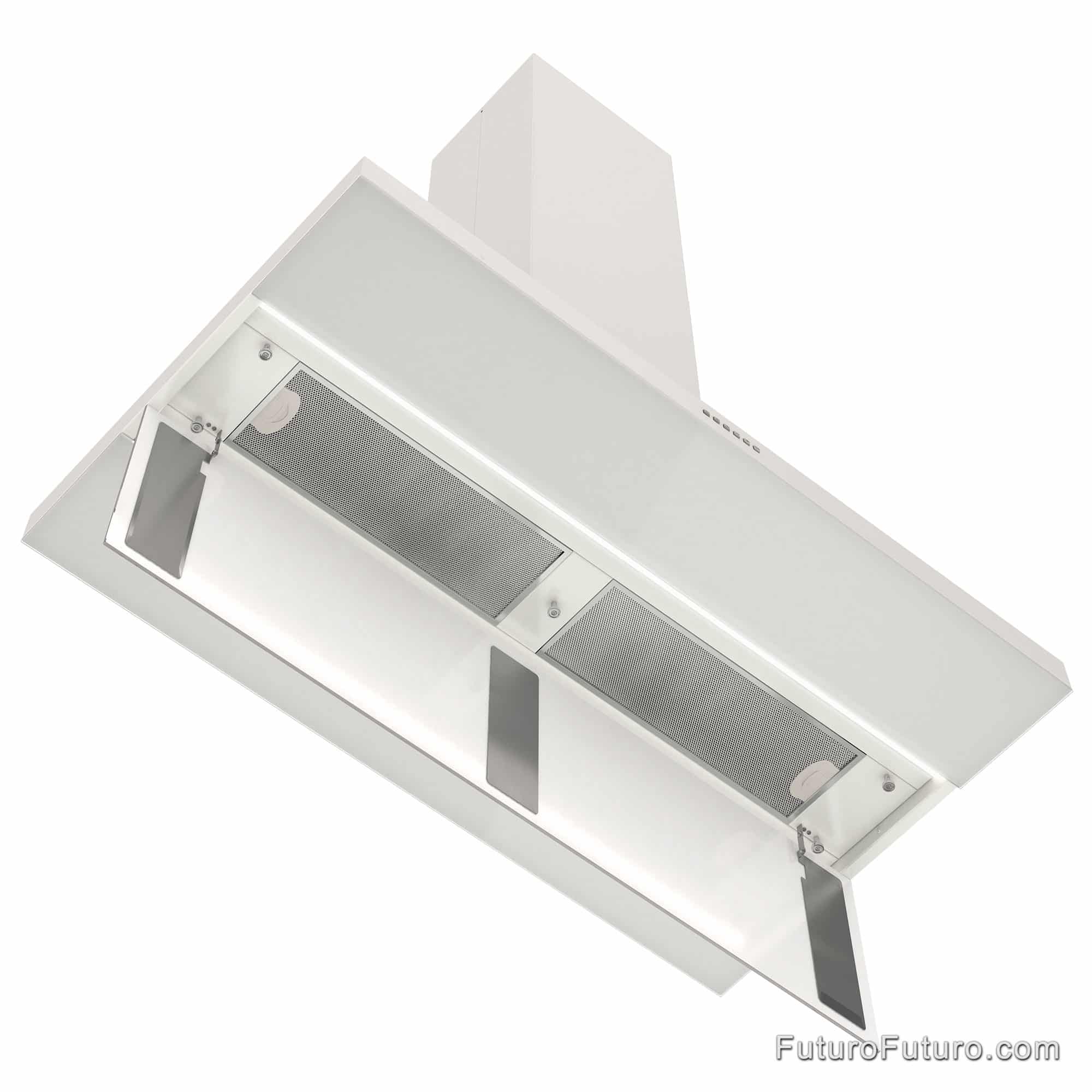 48″ Viale White Island Range Hood IS48VIALEWHT