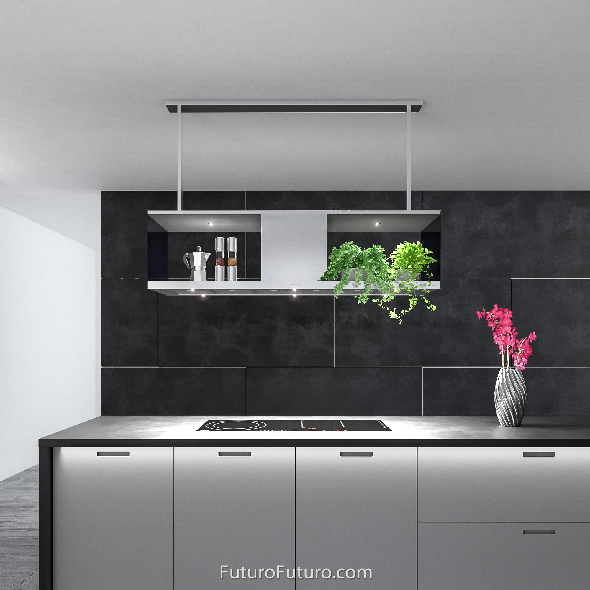 60″ Recano Island Range Hood IS60RECANO